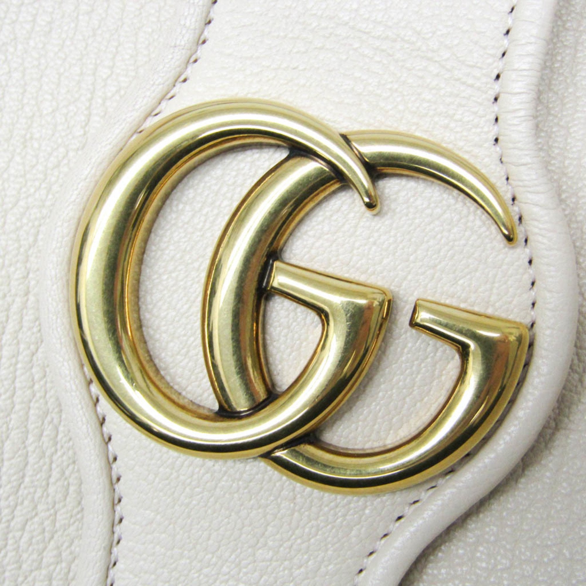 Gucci Aphrodite Beige Leather Shoulder Bag (Pre-Owned)