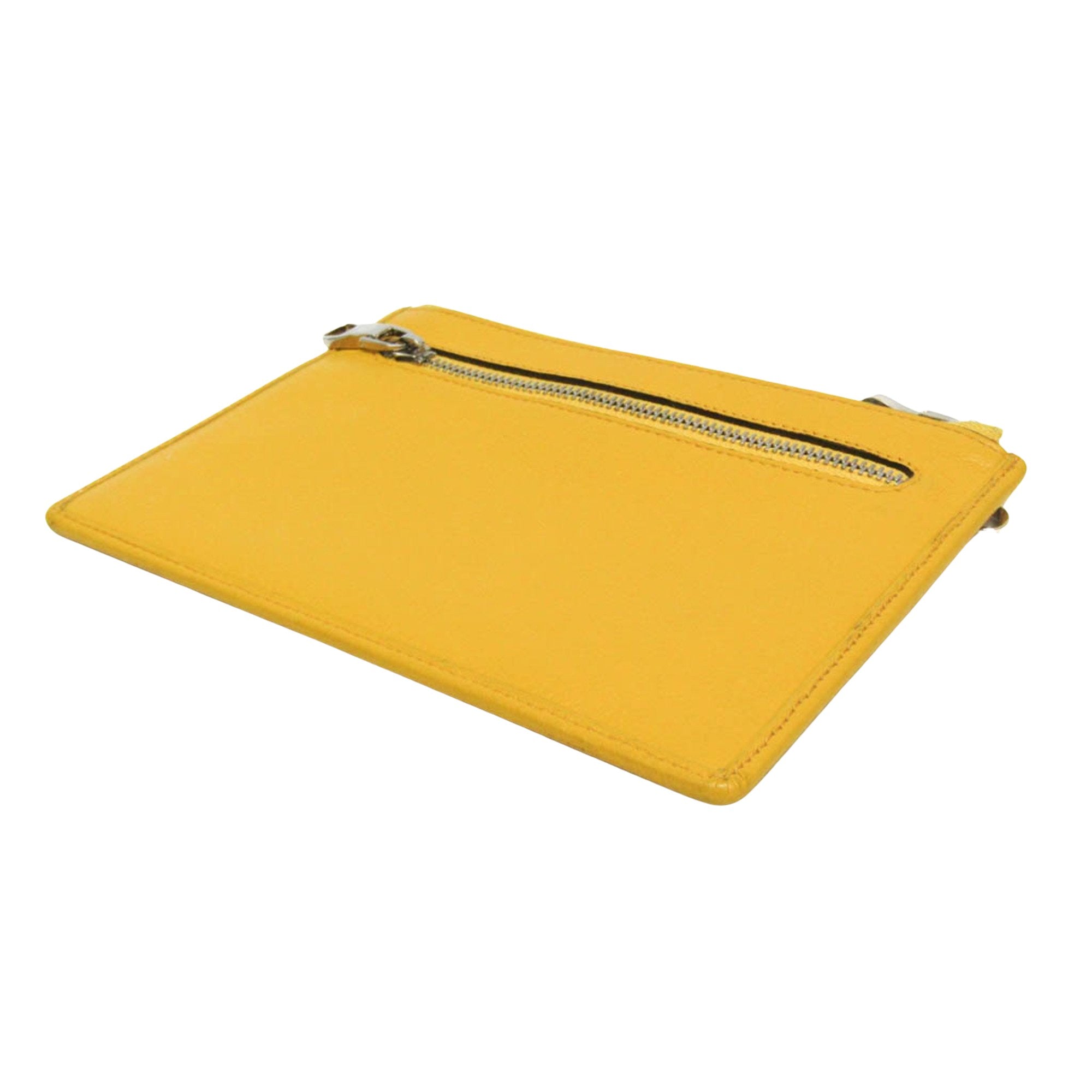 Loewe Yellow Leather Clutch Bag (Pre-Owned)