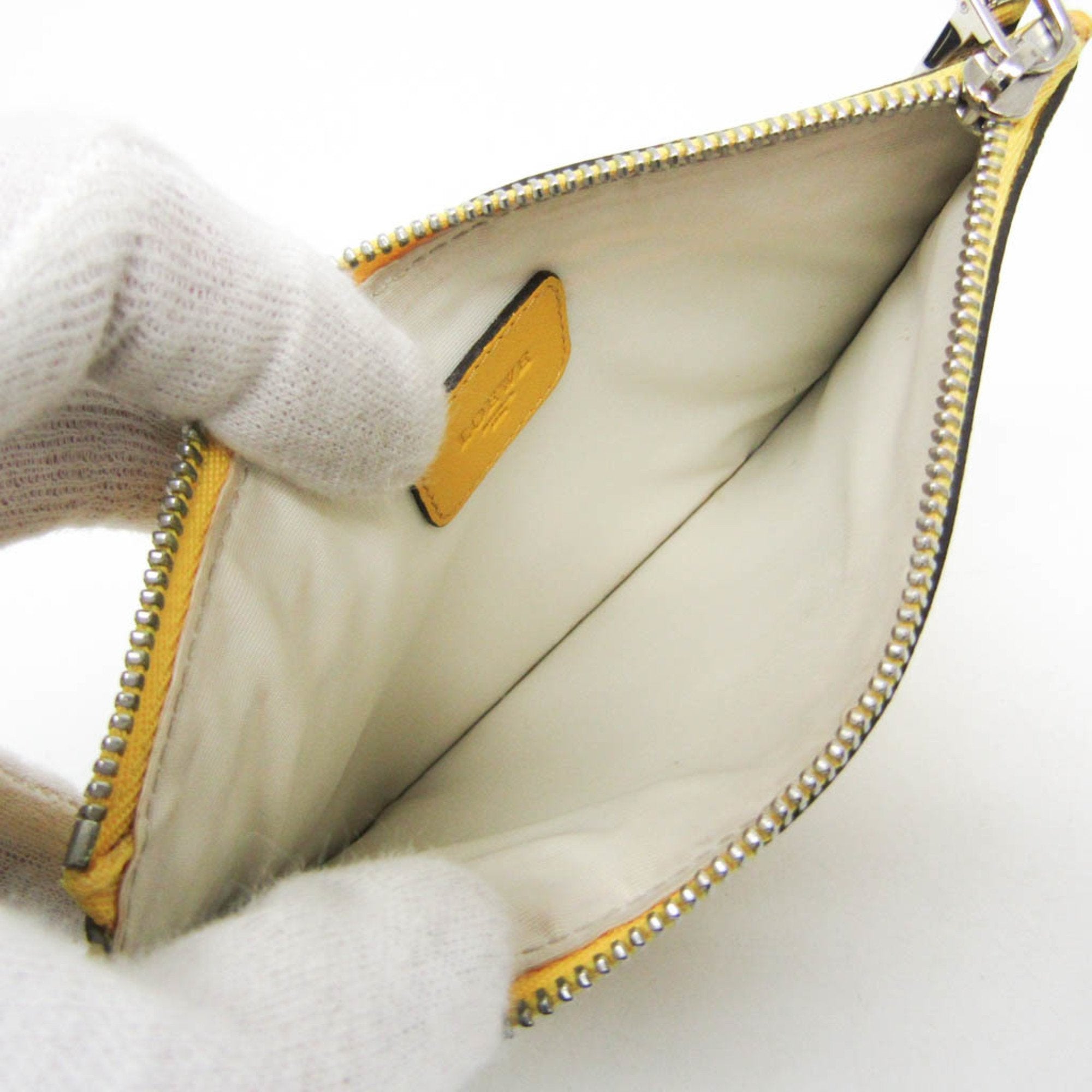 Loewe Yellow Leather Clutch Bag (Pre-Owned)