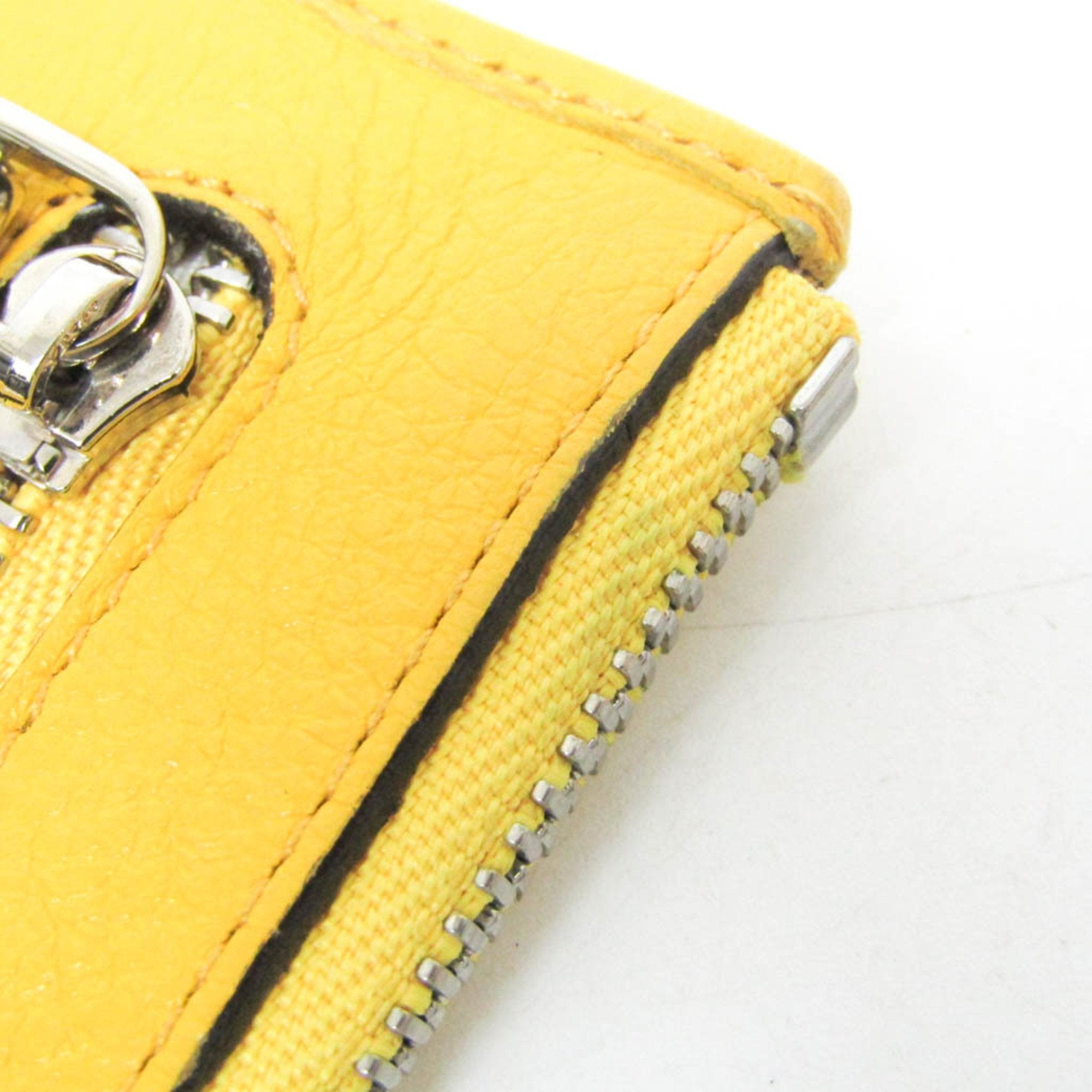 Loewe Yellow Leather Clutch Bag (Pre-Owned)