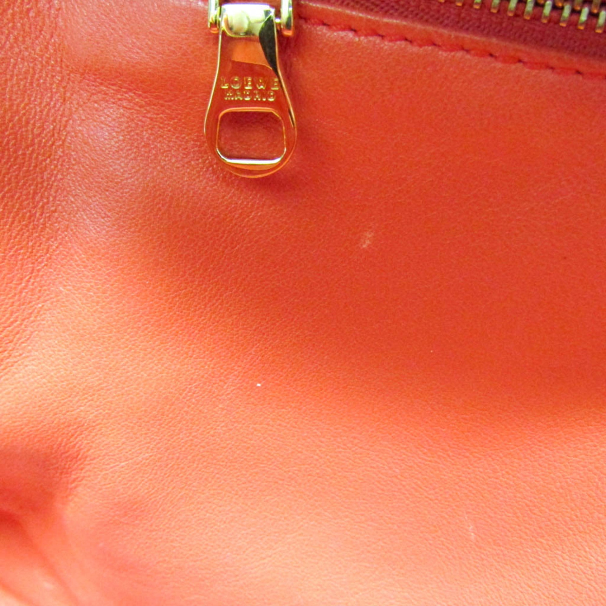 Loewe Amazona Red Leather Handbag (Pre-Owned)