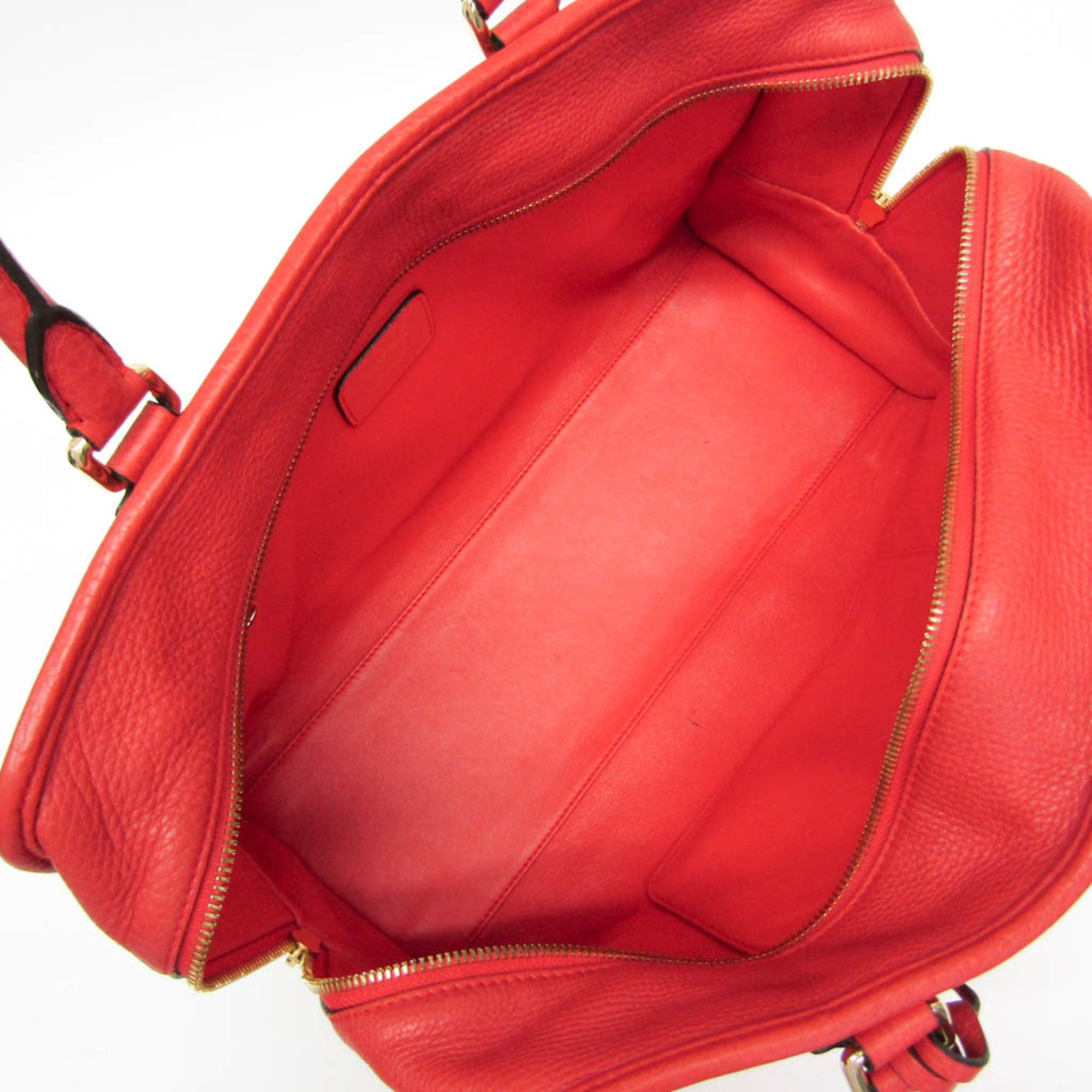 Loewe Amazona Red Leather Handbag (Pre-Owned)