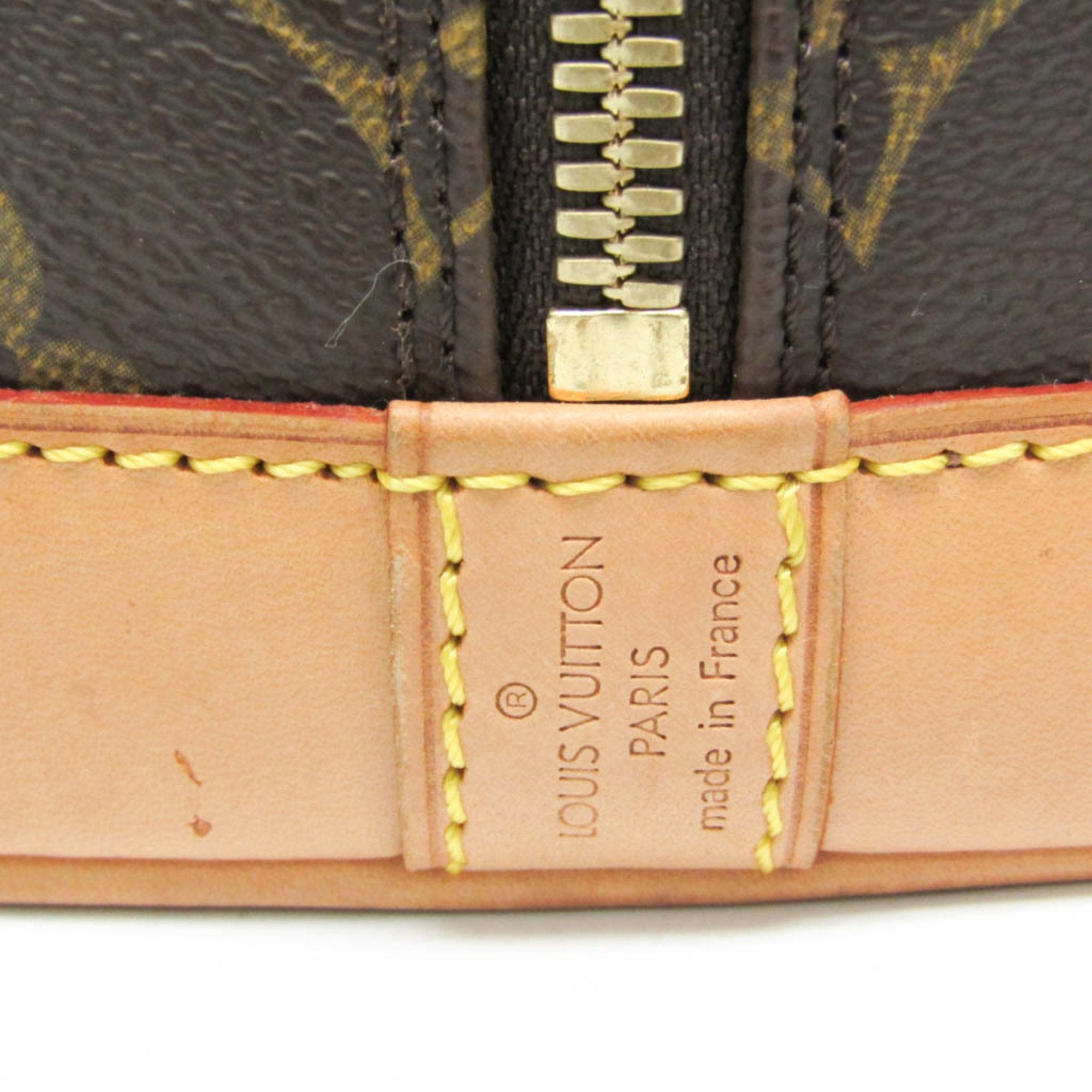Louis Vuitton Alma Brown Canvas Handbag (Pre-Owned)