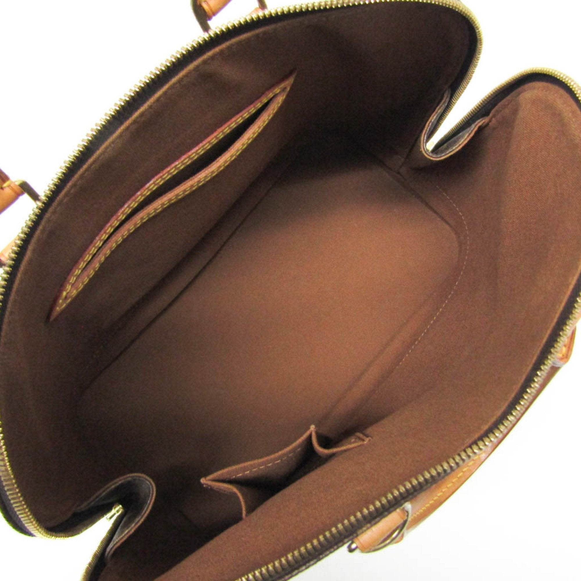 Louis Vuitton Alma Brown Canvas Handbag (Pre-Owned)