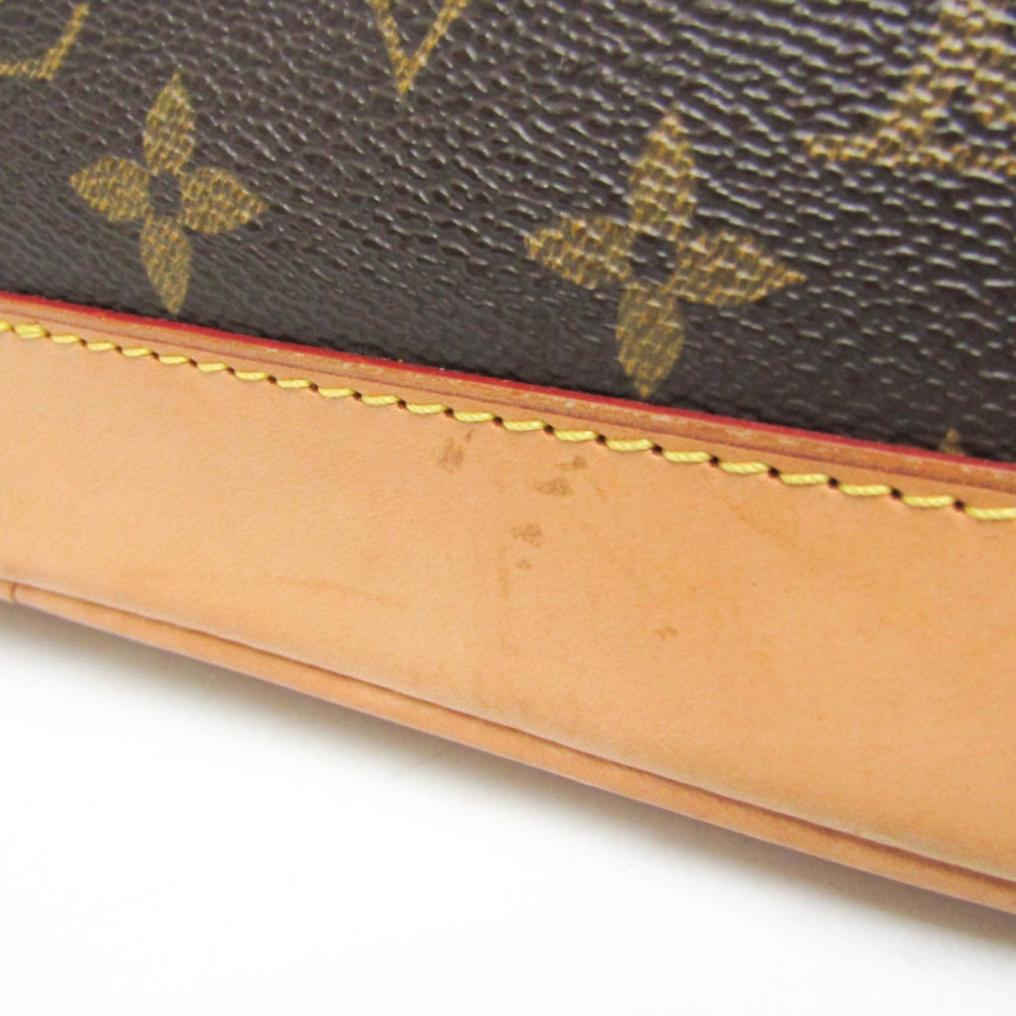 Louis Vuitton Alma Brown Canvas Handbag (Pre-Owned)