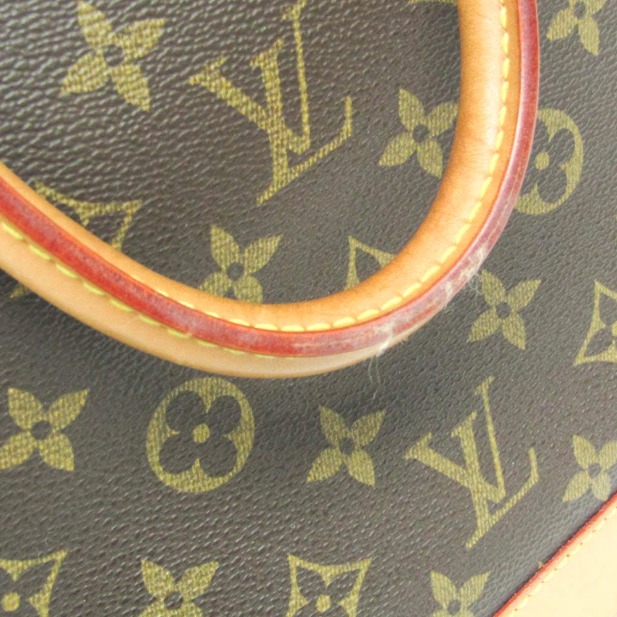 Louis Vuitton Alma Brown Canvas Handbag (Pre-Owned)