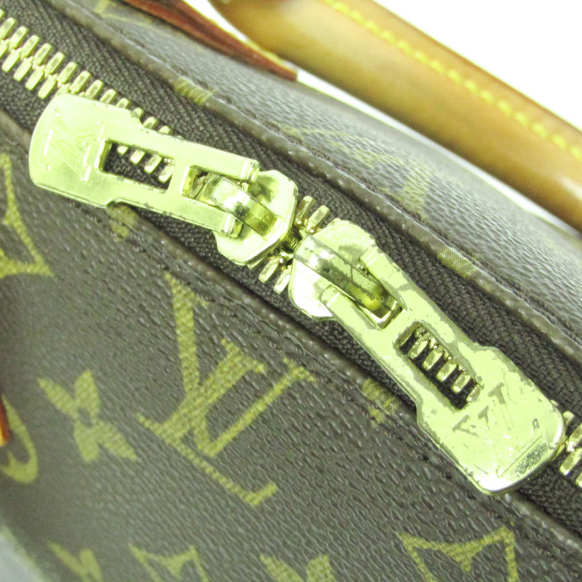 Louis Vuitton Alma Brown Canvas Handbag (Pre-Owned)