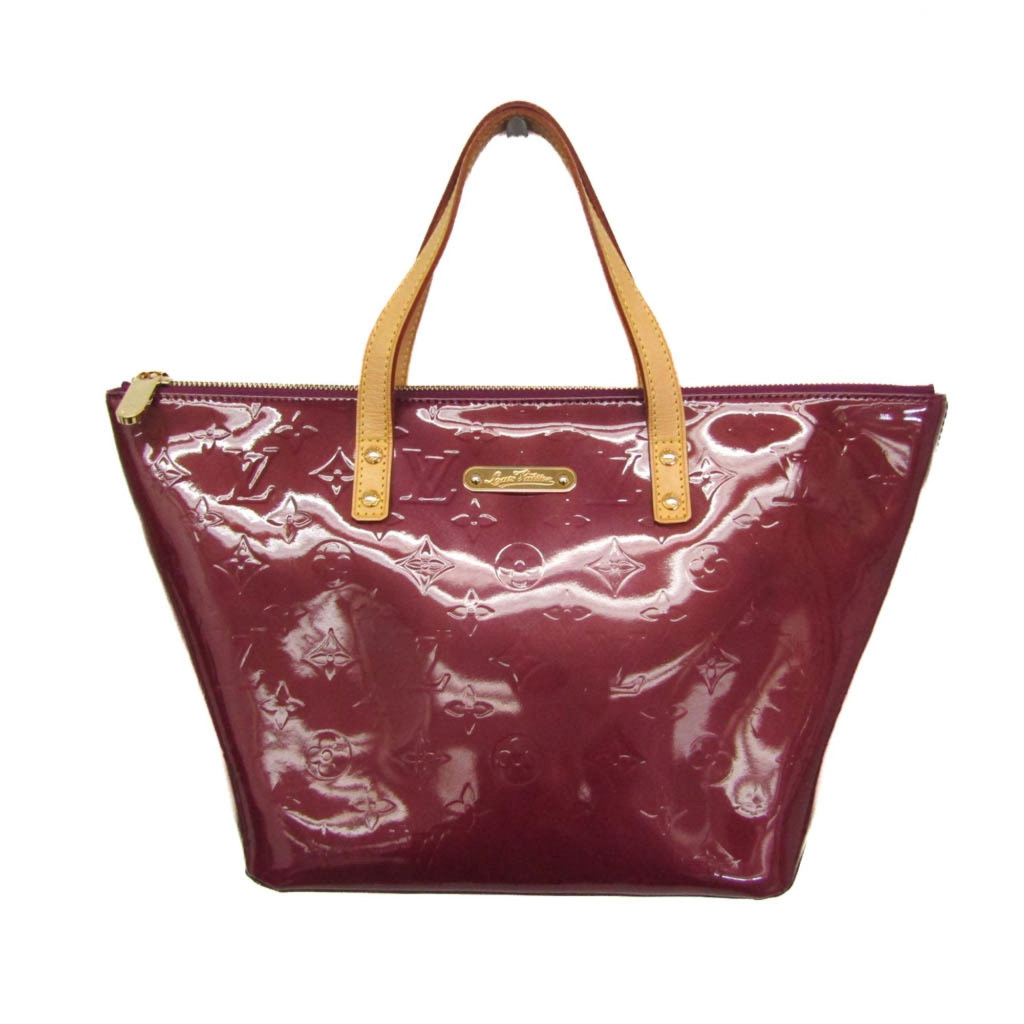 Louis Vuitton Bellevue Pm Burgundy Patent Leather Handbag (Pre-Owned)