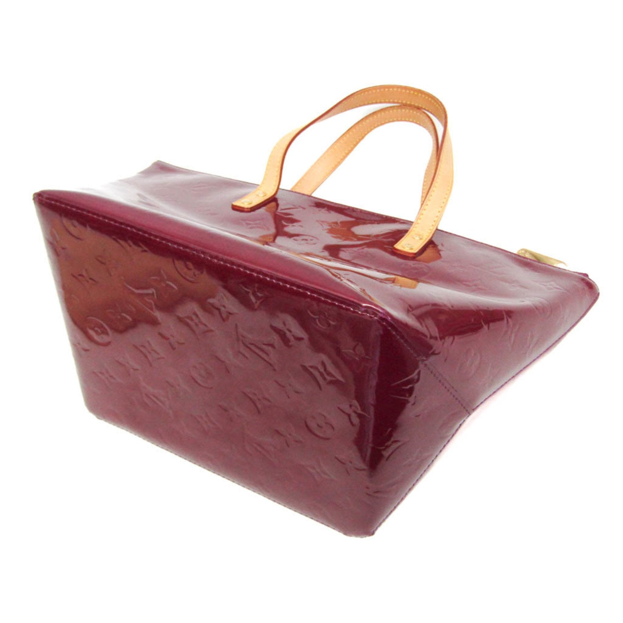 Louis Vuitton Bellevue Pm Burgundy Patent Leather Handbag (Pre-Owned)