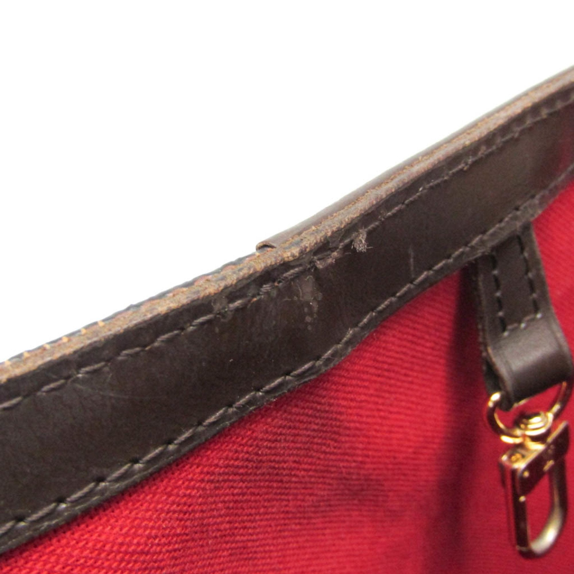 Louis Vuitton Rivington Brown Canvas Shoulder Bag (Pre-Owned)