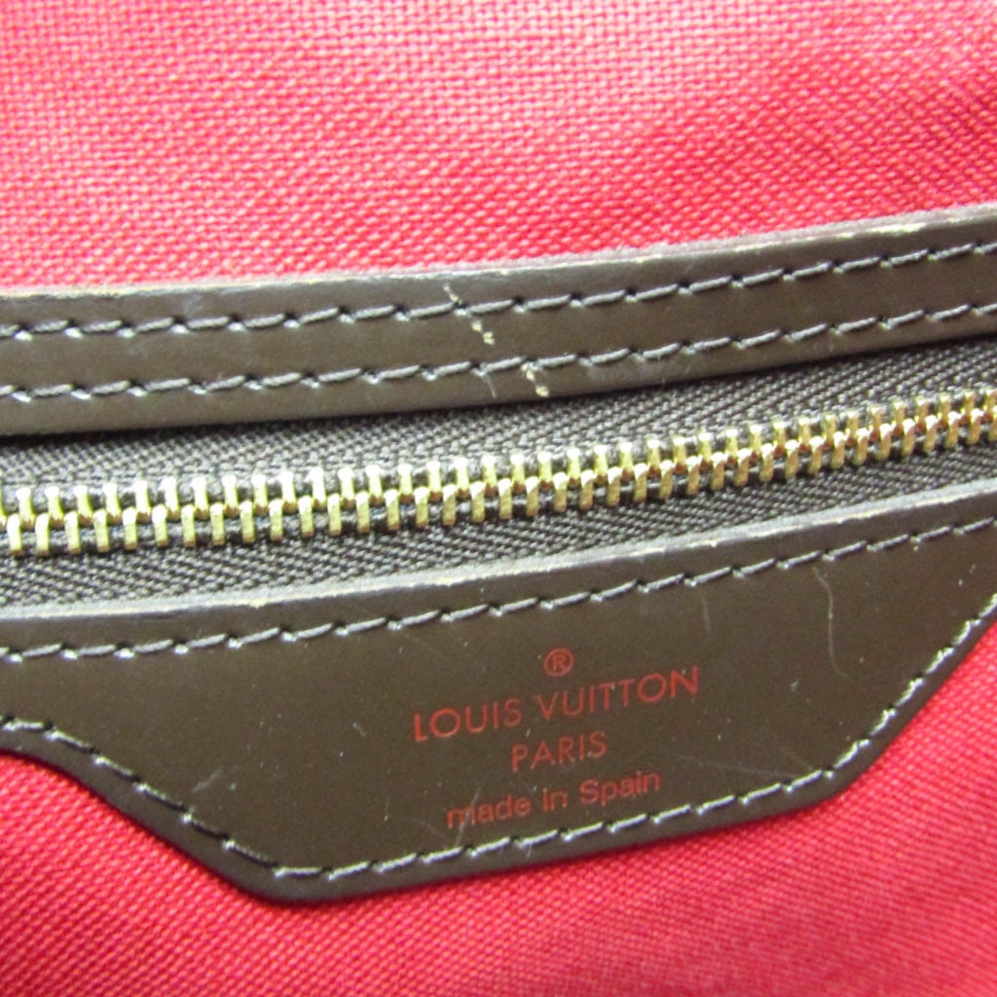 Louis Vuitton Rivington Brown Canvas Shoulder Bag (Pre-Owned)