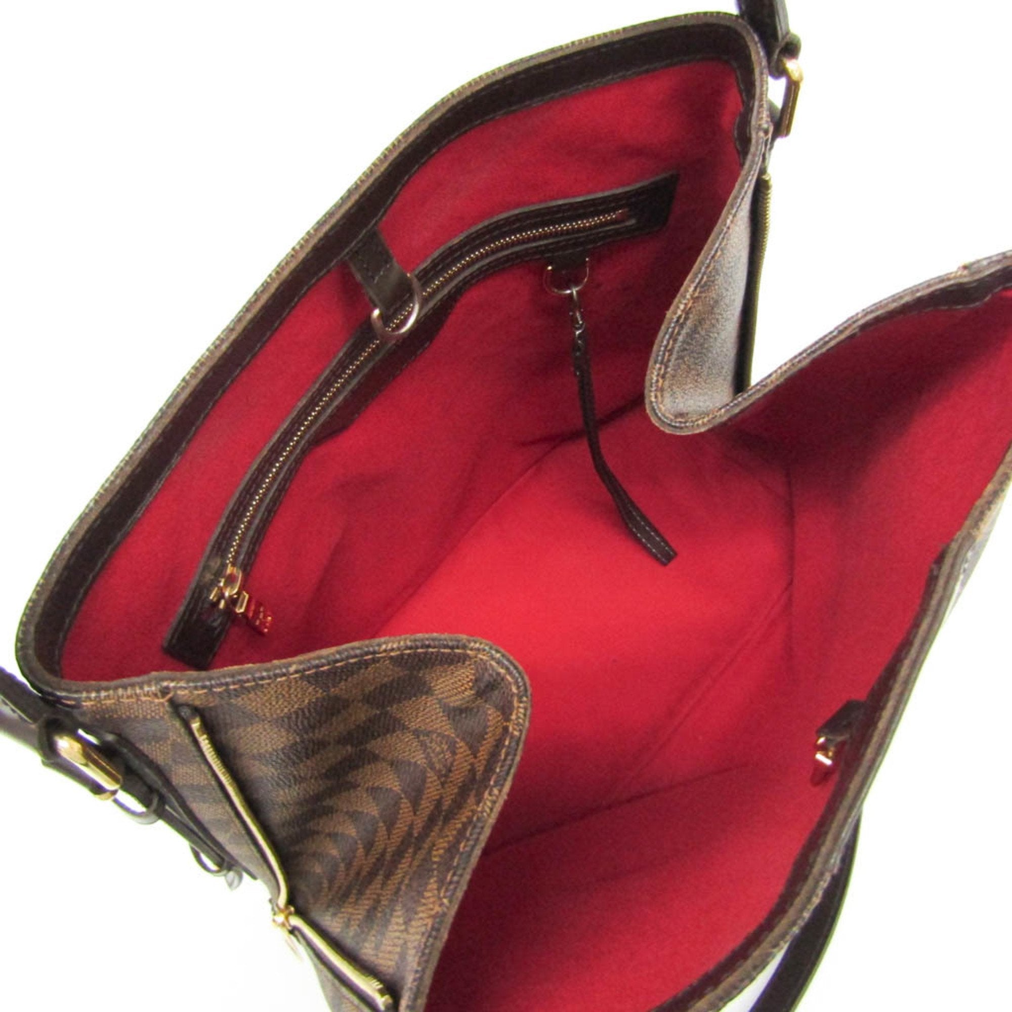 Louis Vuitton Rivington Brown Canvas Shoulder Bag (Pre-Owned)