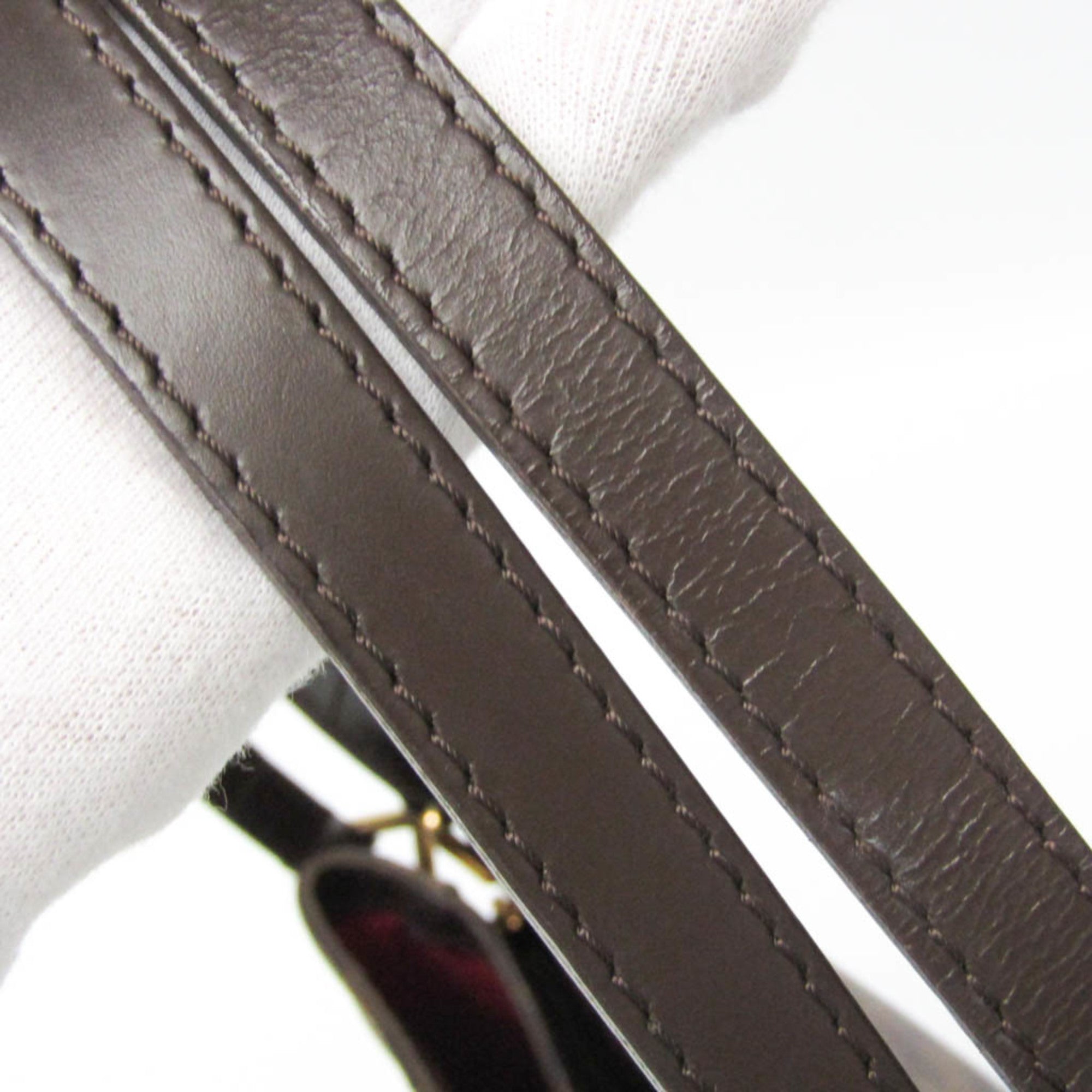 Louis Vuitton Rivington Brown Canvas Shoulder Bag (Pre-Owned)