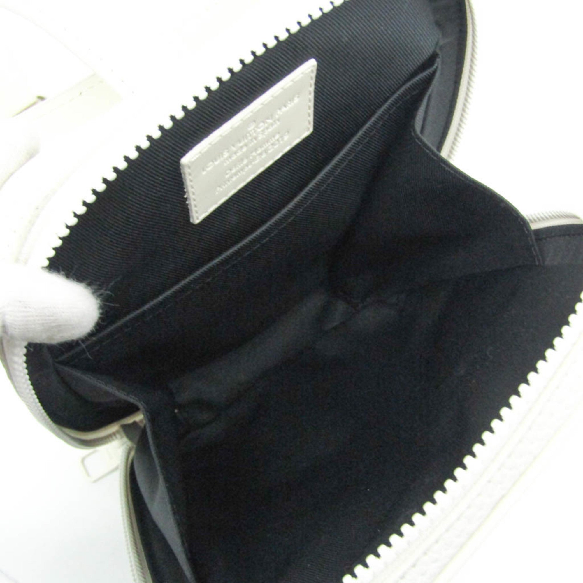 Louis Vuitton Utility Side White Leather Shoulder Bag (Pre-Owned)