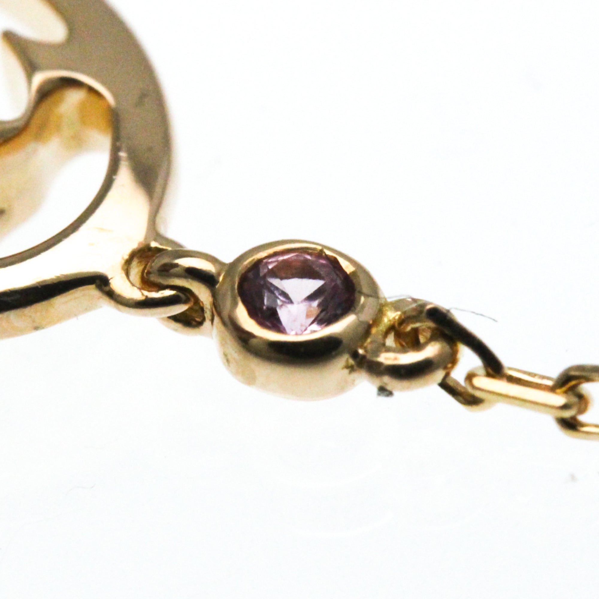 Cartier Logo Double C Necklace Gold Rose Gold Bracelet Jewelry (Pre-Owned)