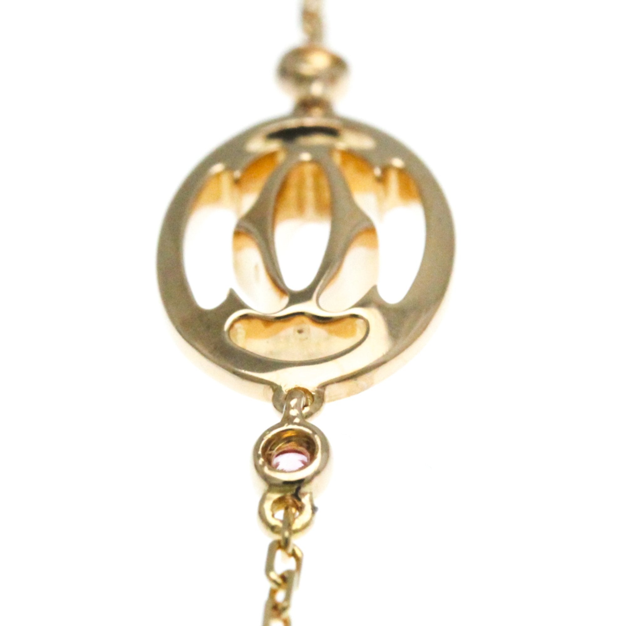 Cartier Logo Double C Necklace Gold Rose Gold Bracelet Jewelry (Pre-Owned)