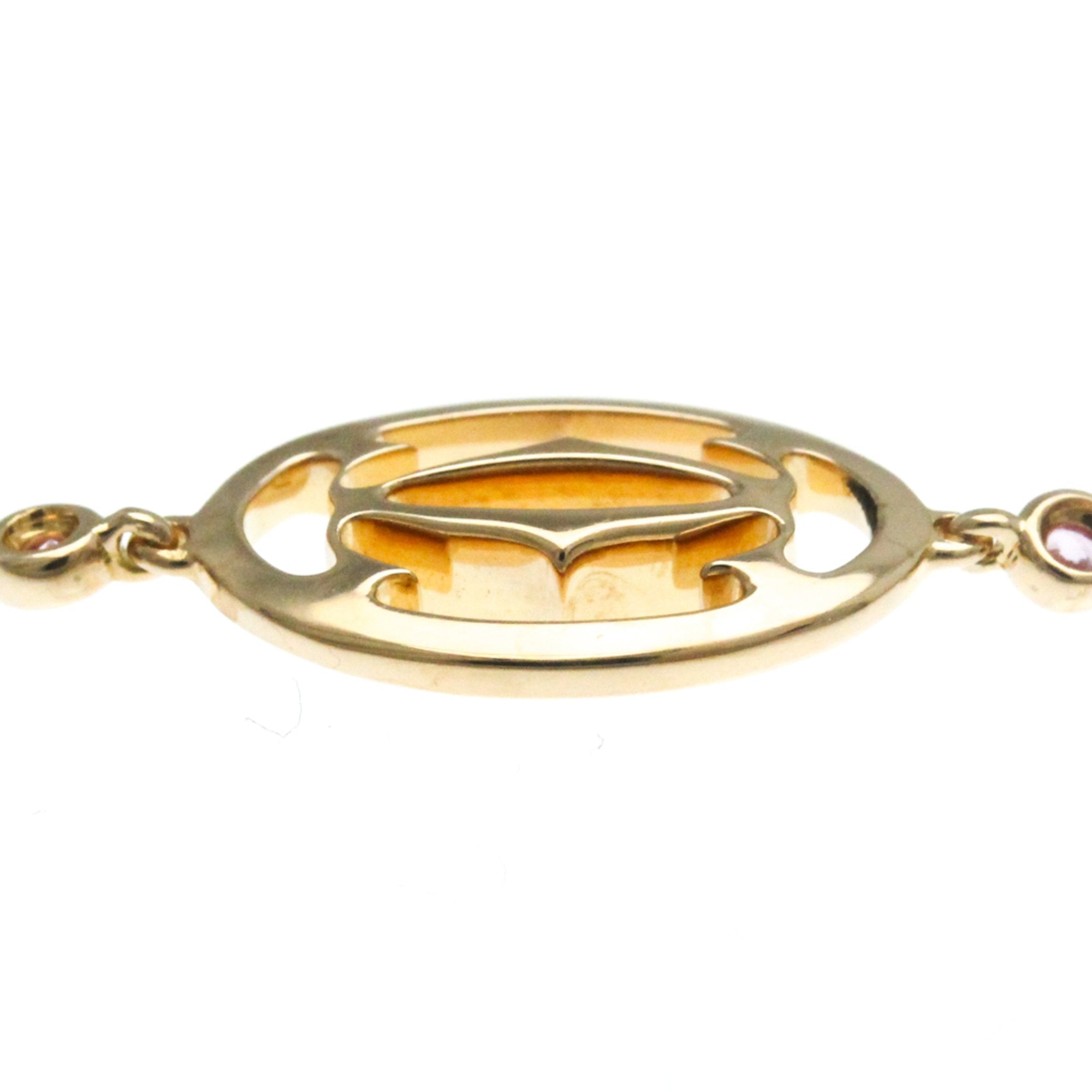 Cartier Logo Double C Necklace Gold Rose Gold Bracelet Jewelry (Pre-Owned)