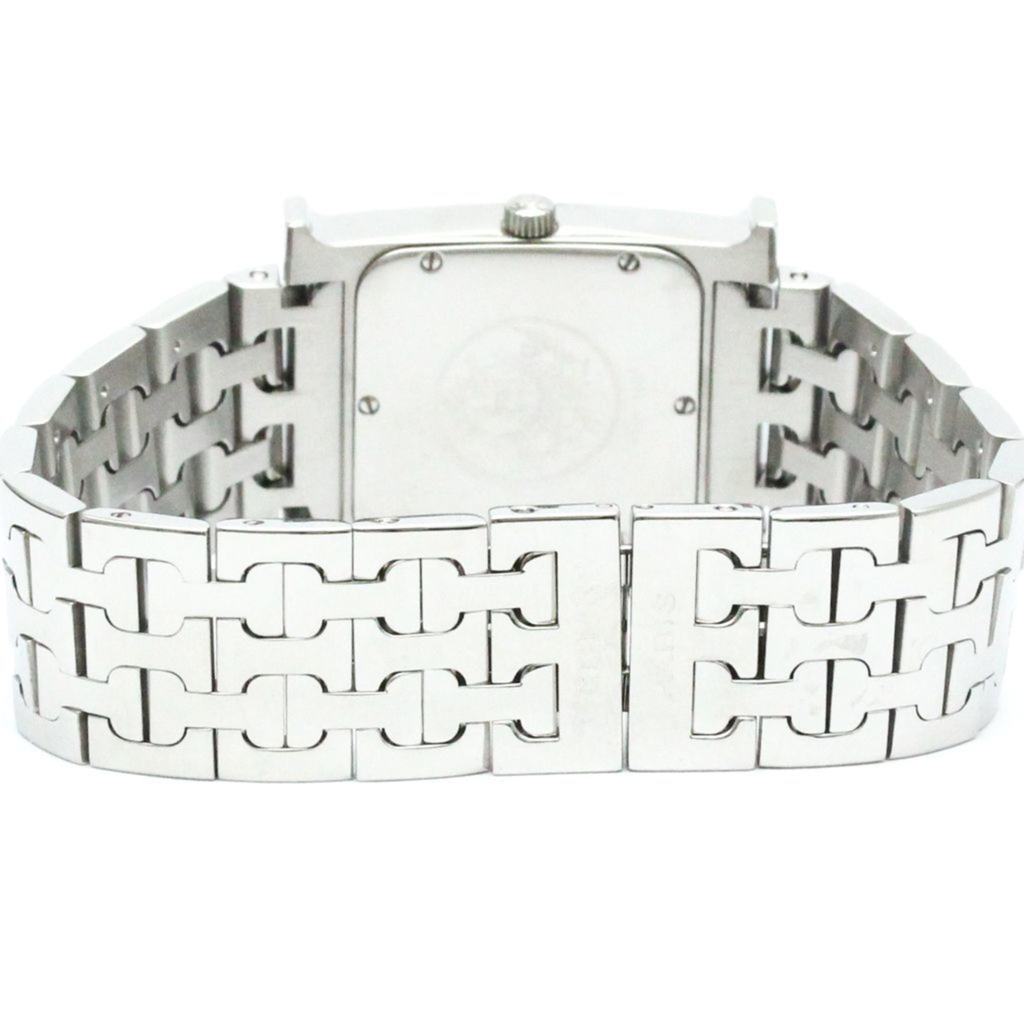 Hermès Heure H Silver Steel Bag Watch (Pre-Owned)