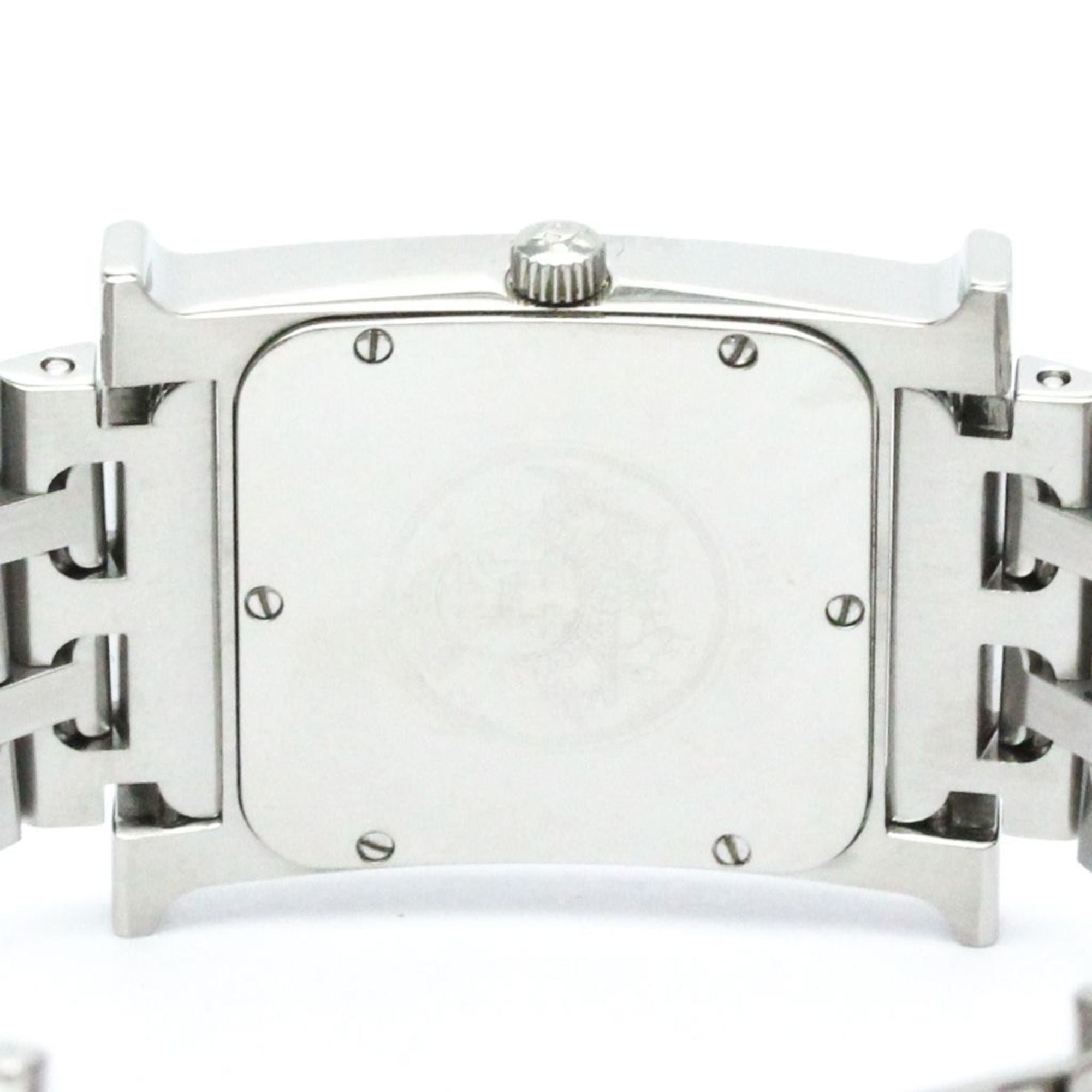 Hermès Heure H Silver Steel Bag Watch (Pre-Owned)