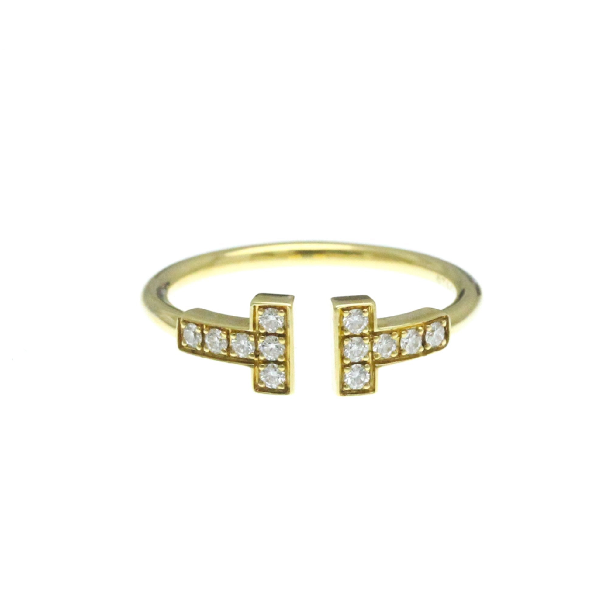 Tiffany & Co T Wire Gold Yellow Gold Ring Jewelry (Pre-Owned)