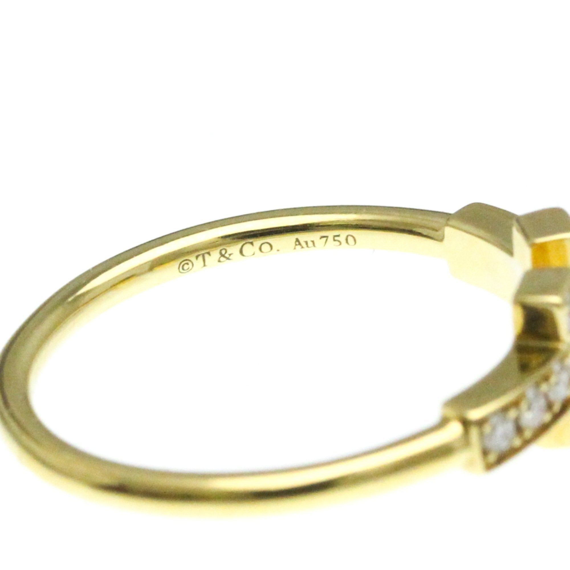 Tiffany & Co T Wire Gold Yellow Gold Ring Jewelry (Pre-Owned)