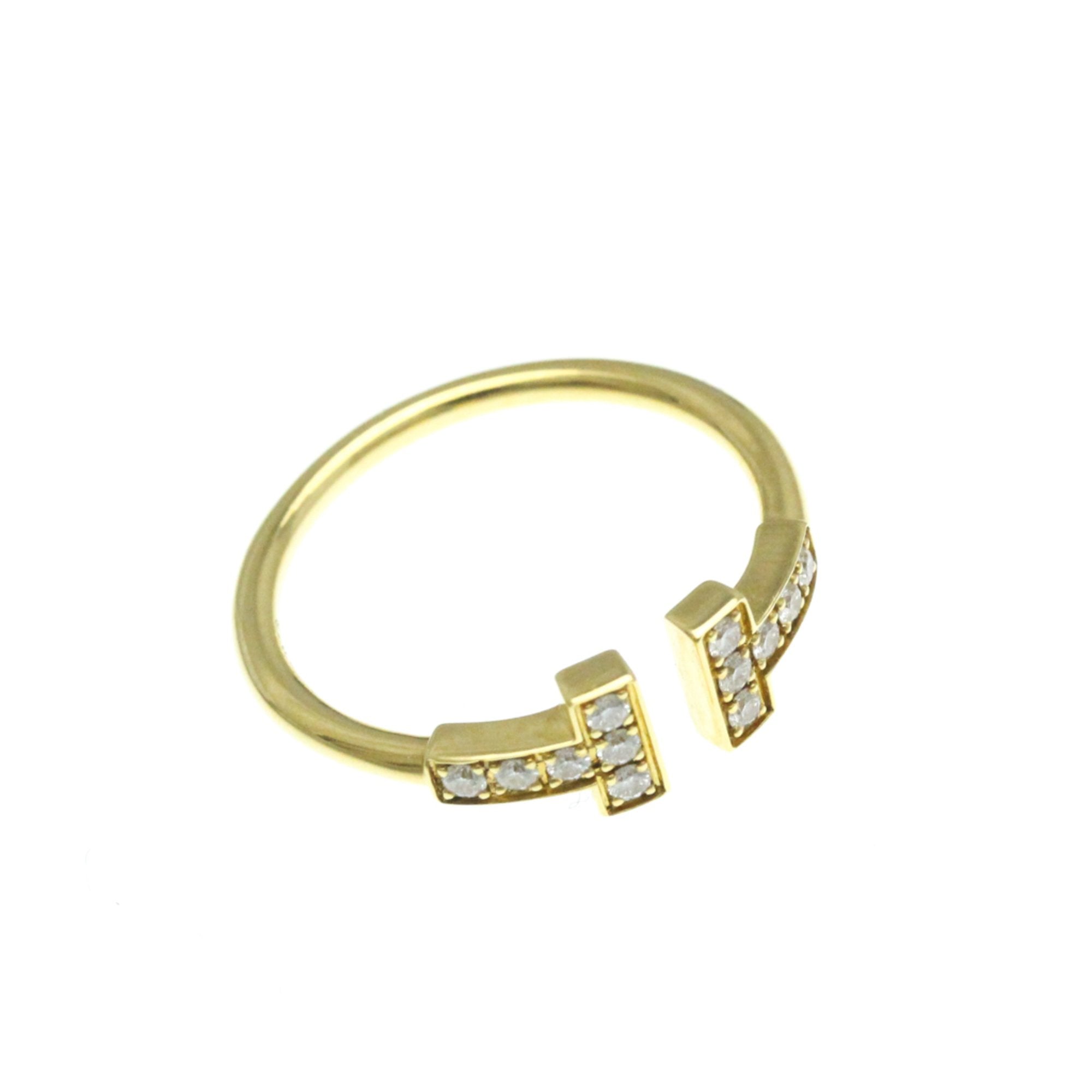 Tiffany & Co T Wire Gold Yellow Gold Ring Jewelry (Pre-Owned)