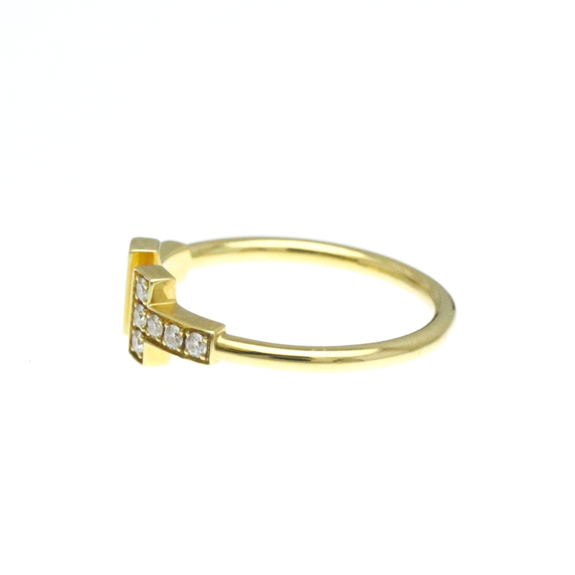 Tiffany & Co T Wire Gold Yellow Gold Ring Jewelry (Pre-Owned)