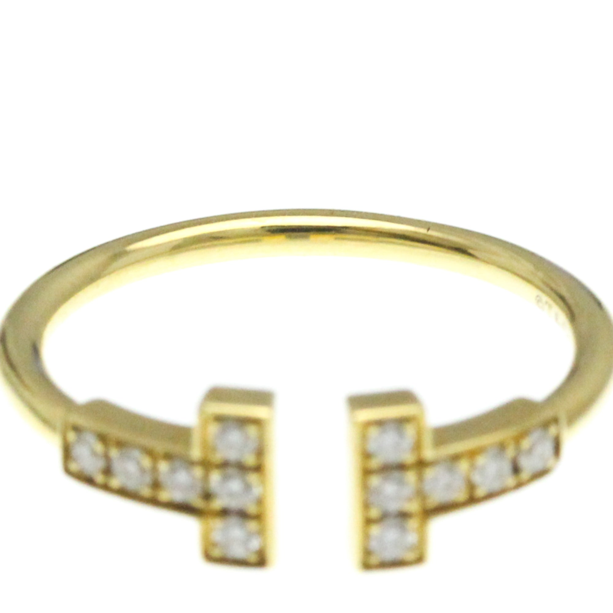 Tiffany & Co T Wire Gold Yellow Gold Ring Jewelry (Pre-Owned)