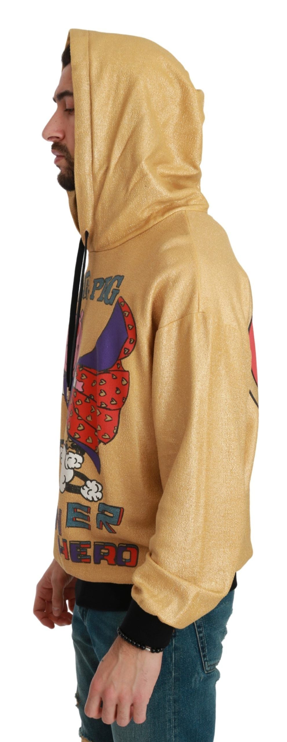 Dolce & Gabbana Gold Pig of the Year Hooded Men's Sweater