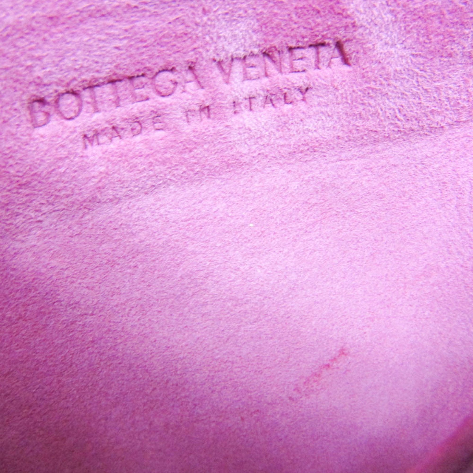 Bottega Veneta Arco Purple Leather Handbag (Pre-Owned)