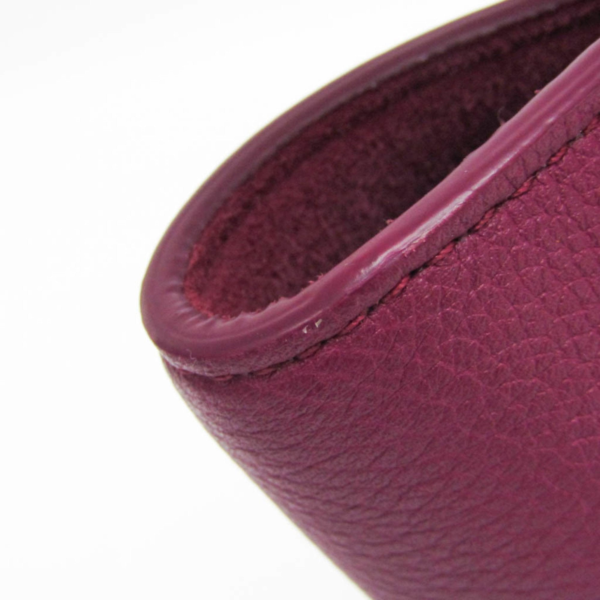 Bottega Veneta Arco Purple Leather Handbag (Pre-Owned)