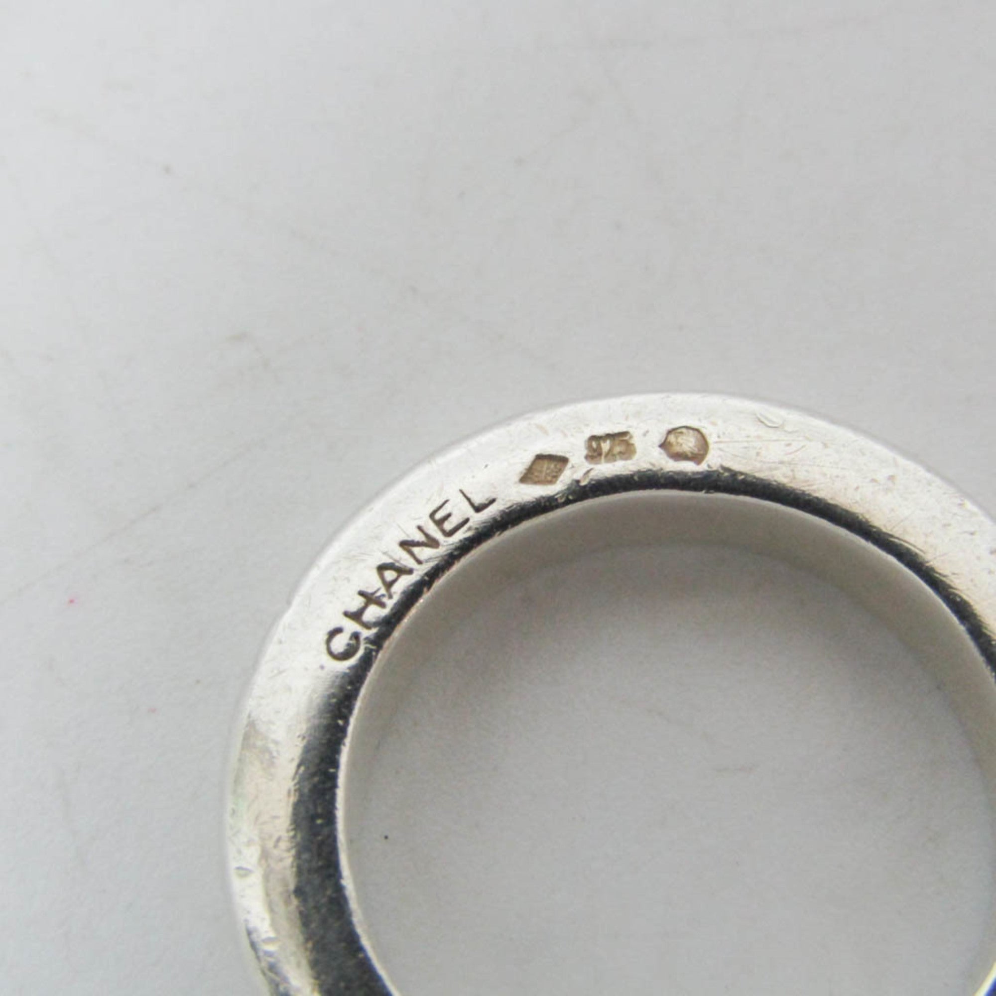 Chanel Silver Silver Ring Jewelry (Pre-Owned)