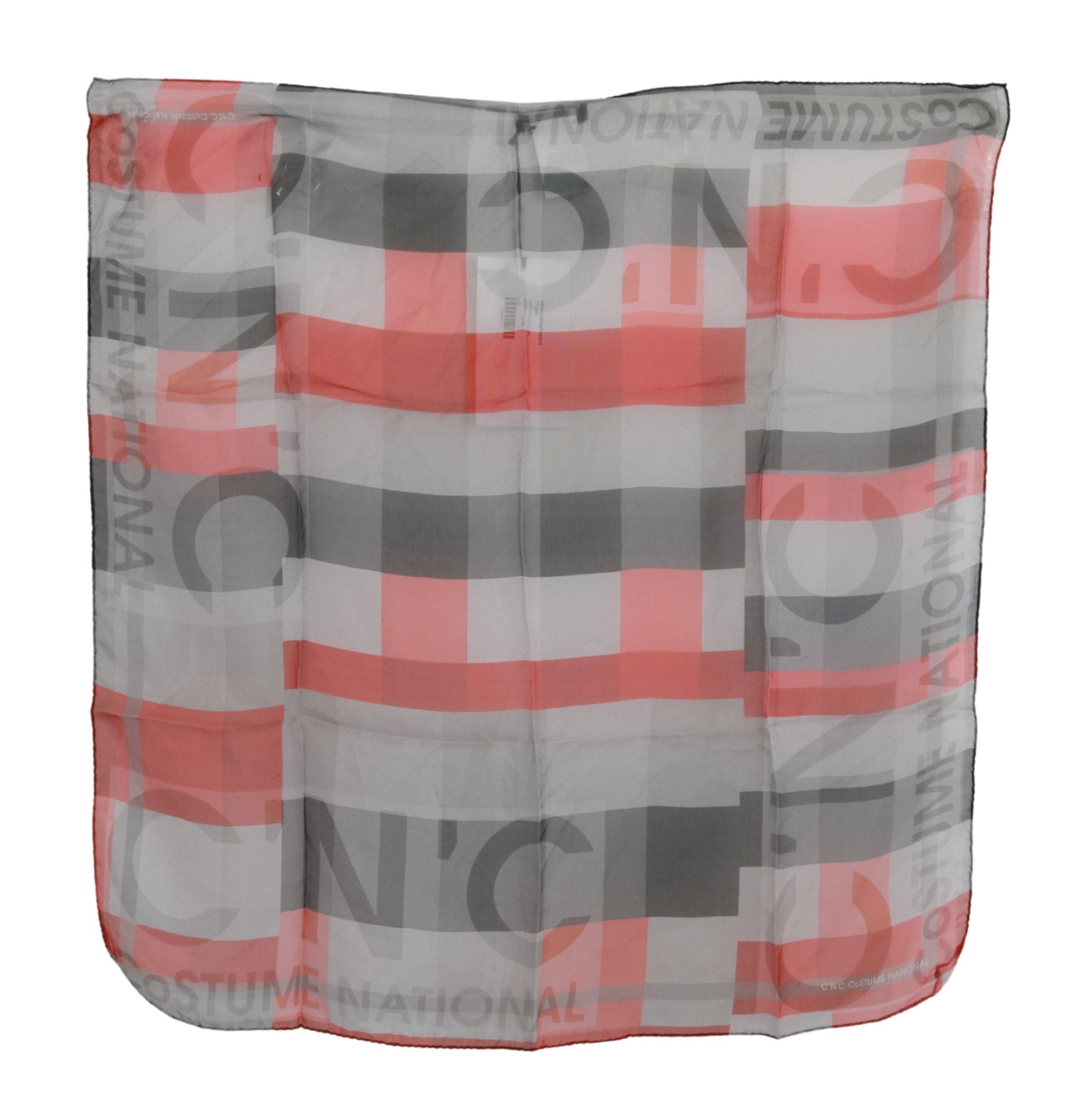Costume National 100% Silk Branded Scarf for Women