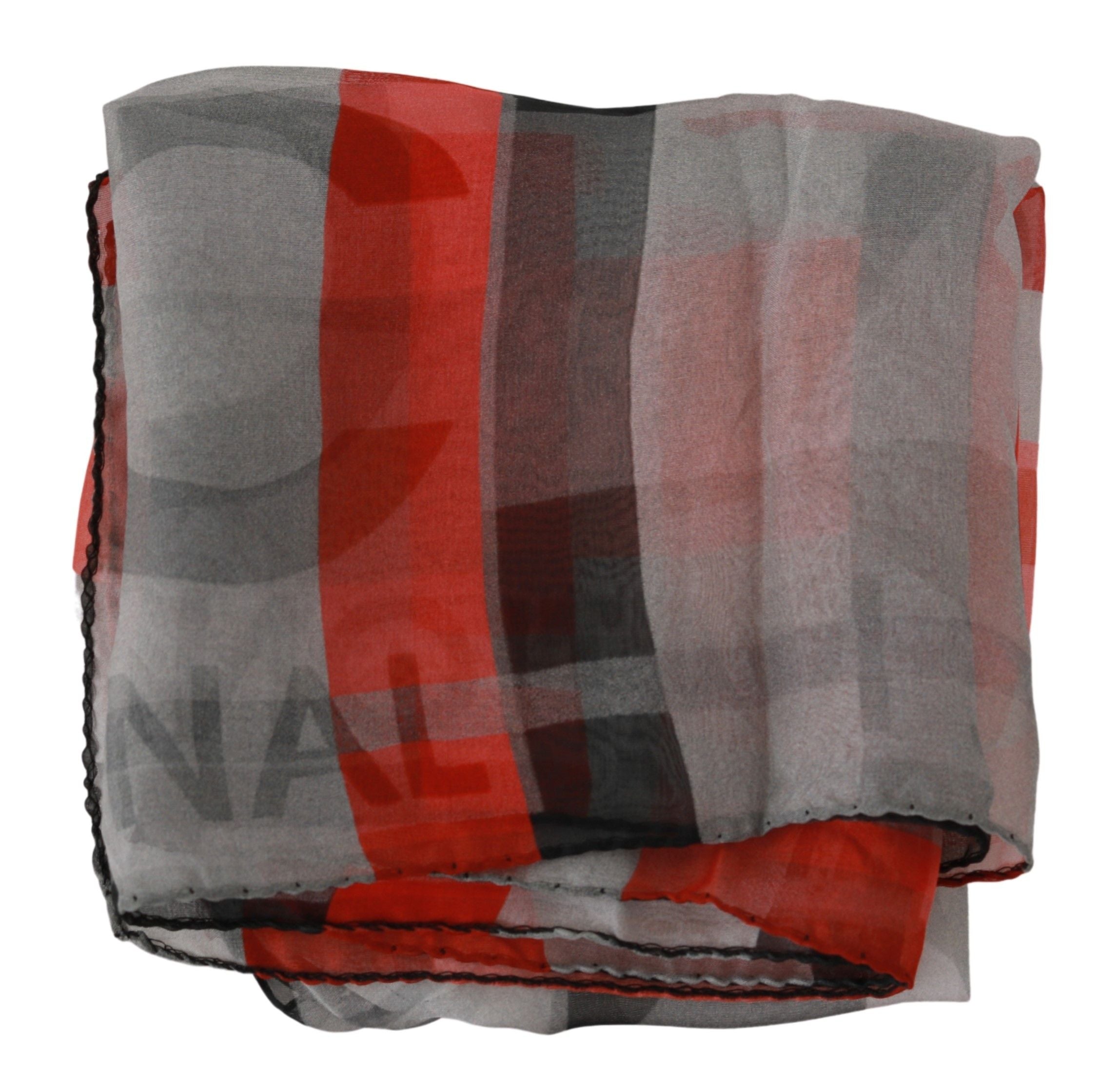 Costume National 100% Silk Branded Scarf for Women