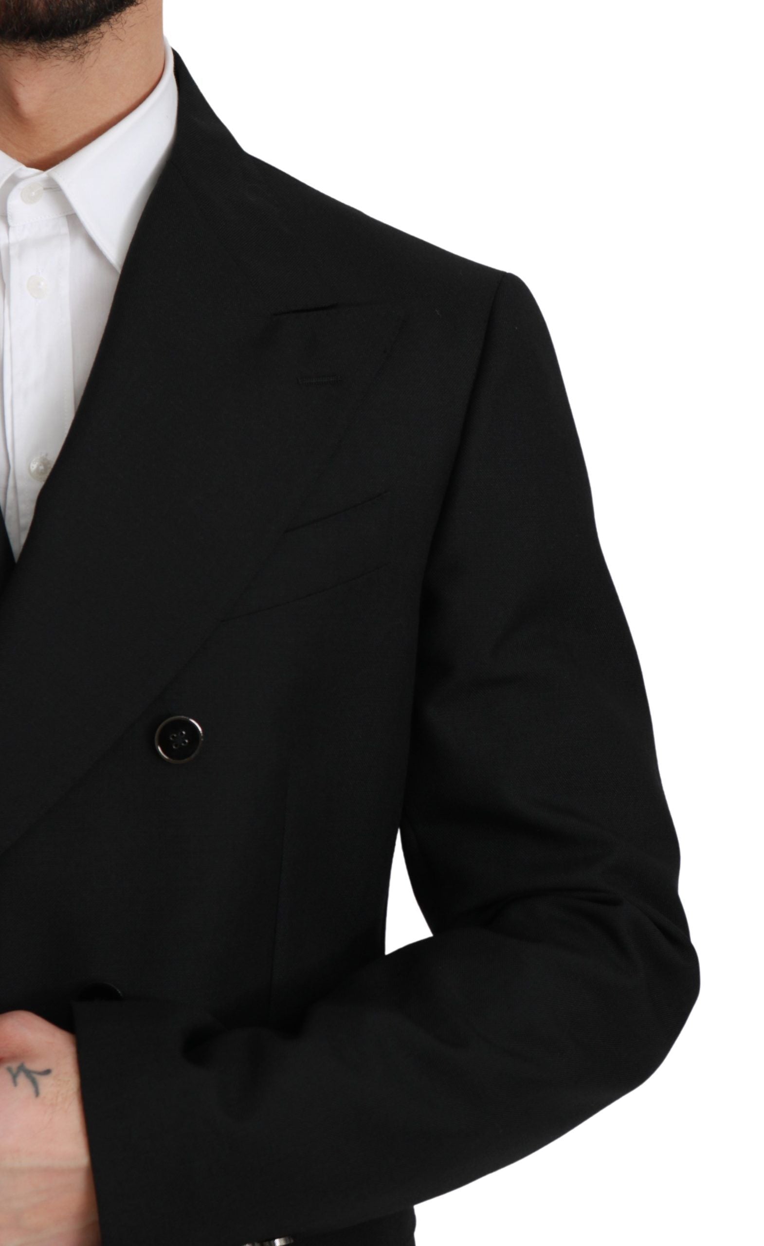 Dolce & Gabbana Elegant Black Slim Fit Formal Men's Blazer