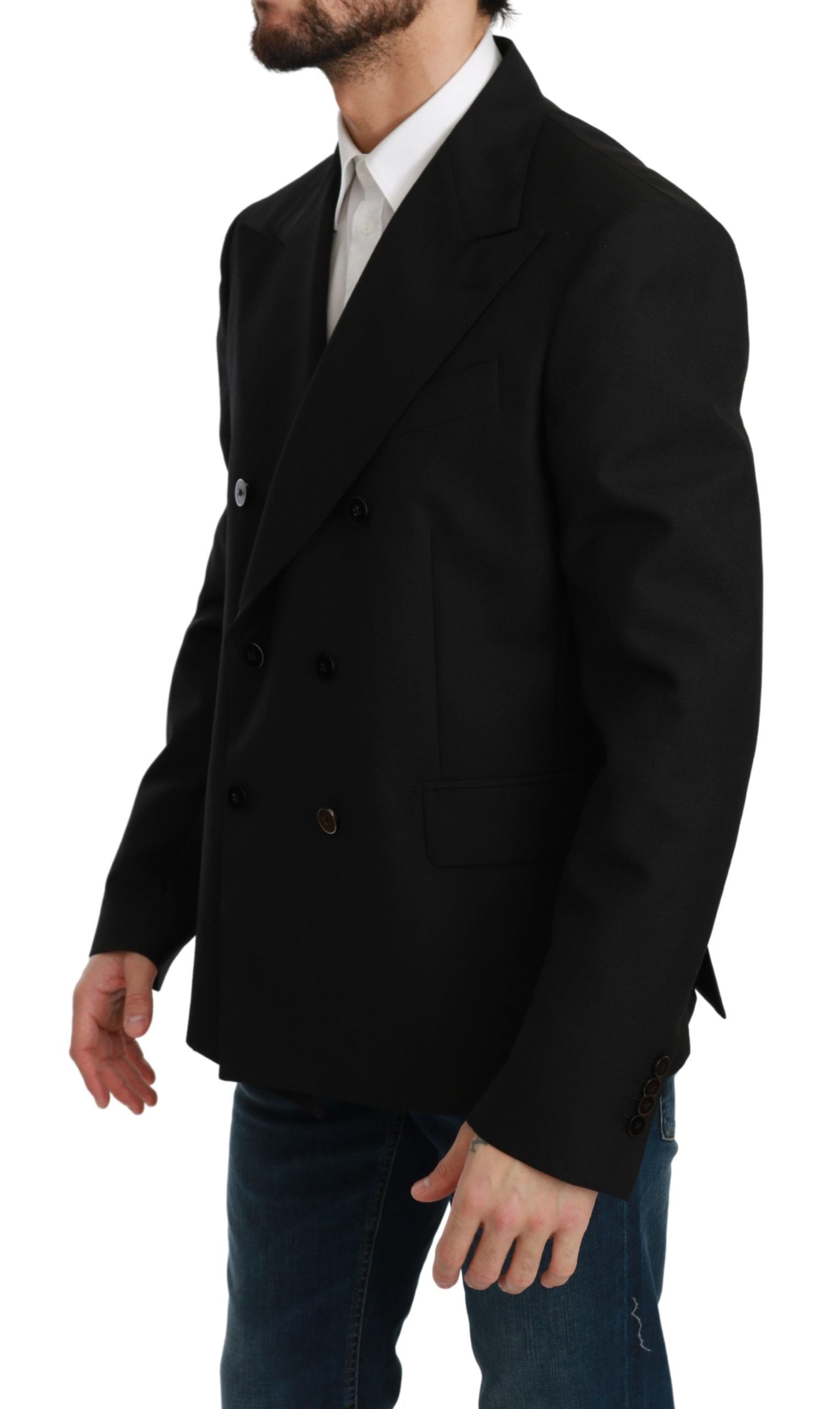Dolce & Gabbana Elegant Black Slim Fit Formal Men's Blazer