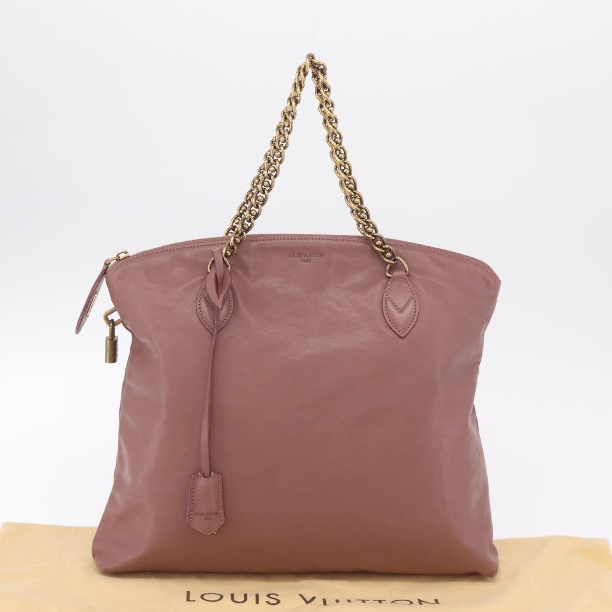 Louis Vuitton Lockit Chain Boudoir Leather Pink Leather Handbag (Pre-Owned)