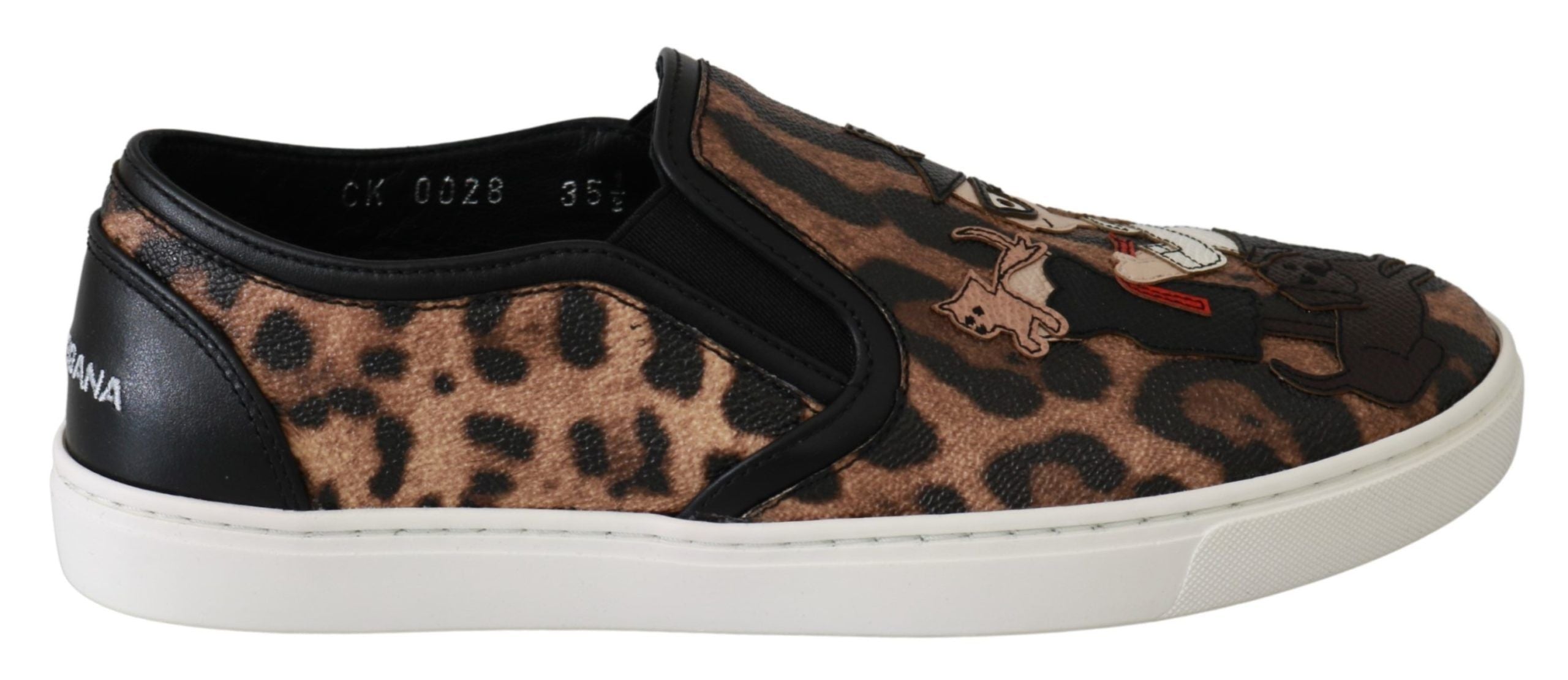 Dolce & Gabbana Leather Leopard #dgfamily Loafers Women's Shoes