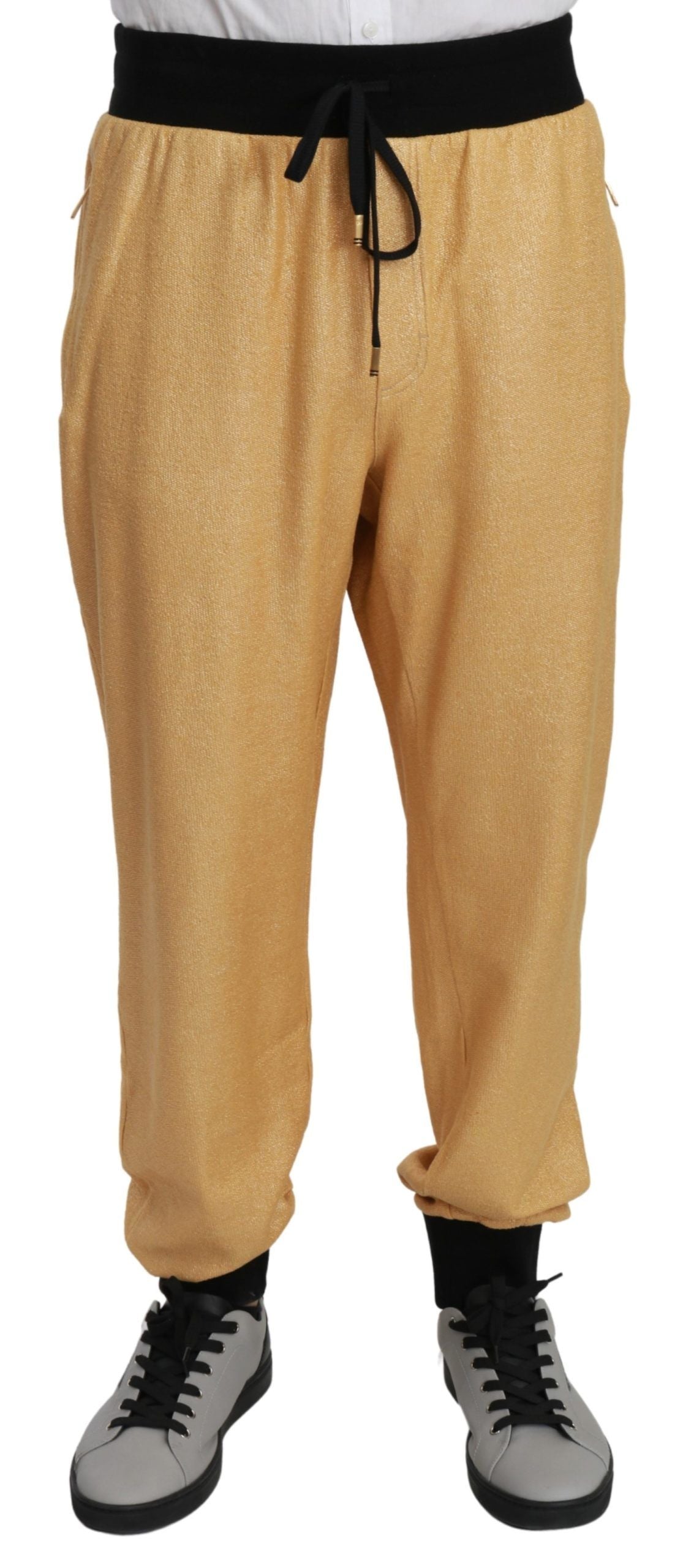 Dolce & Gabbana Gold Year Of The Pig Cotton Mens Men's Pants