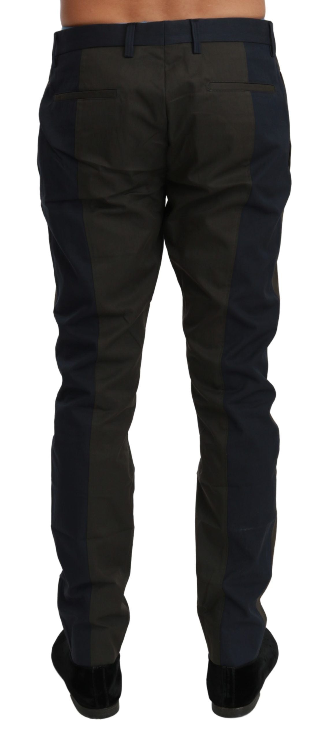 Dolce & Gabbana Elegant Slim Fit Striped Casual Men's Pants