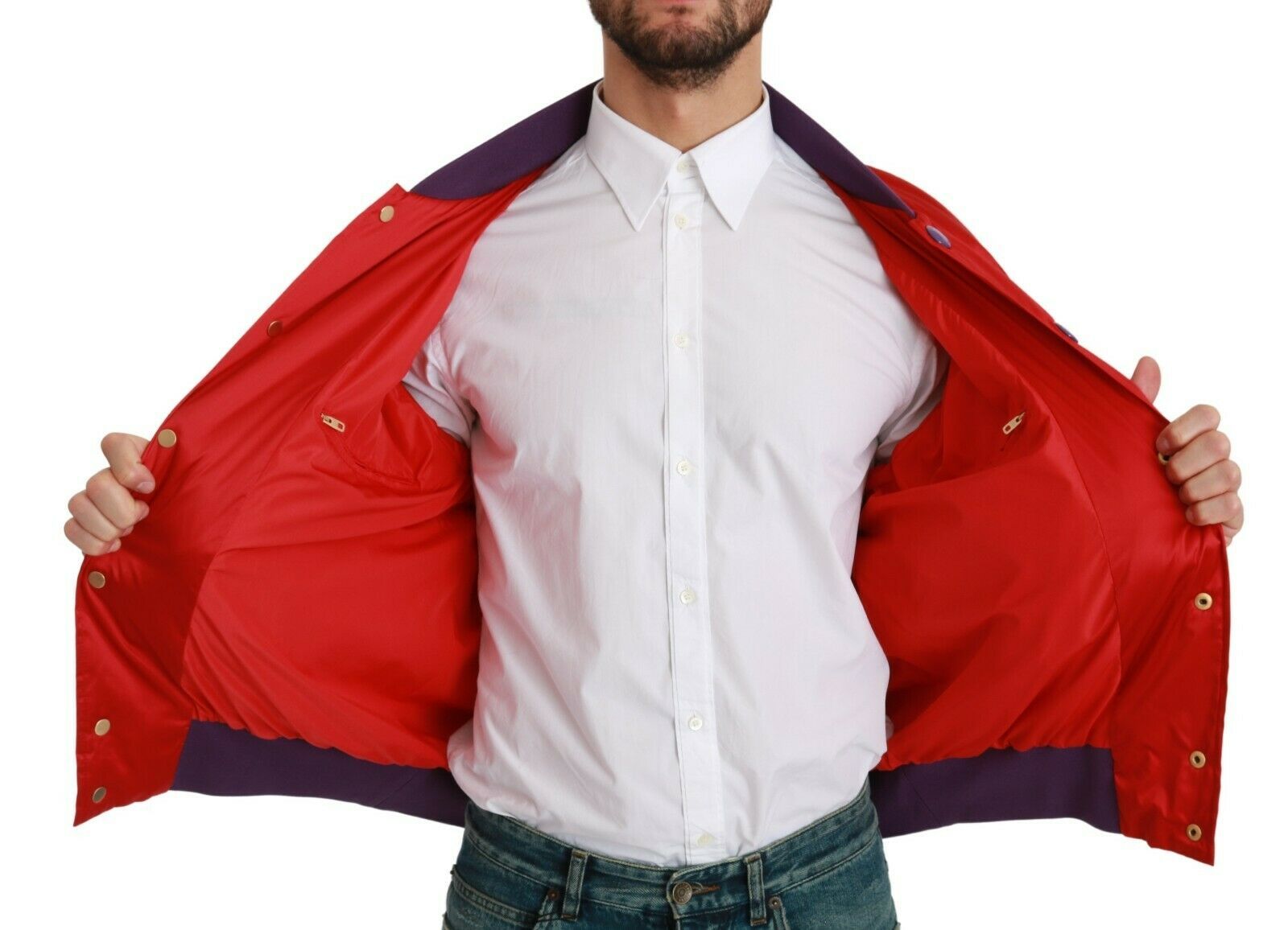 Dolce & Gabbana Red YEAR OF THE PIG Bomber Men's Jacket