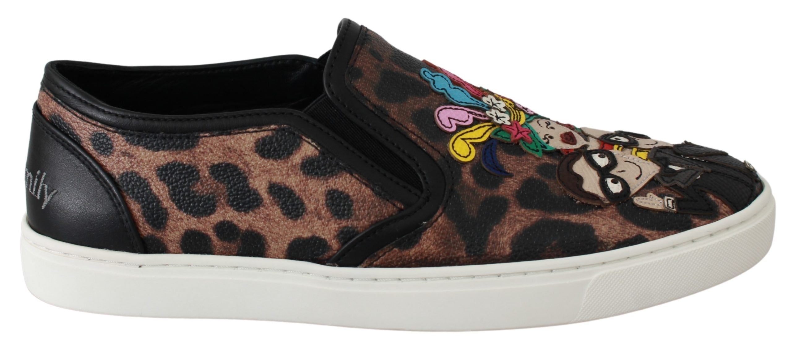 Dolce & Gabbana Leather Leopard #dgfamily Loafers Women's Shoes