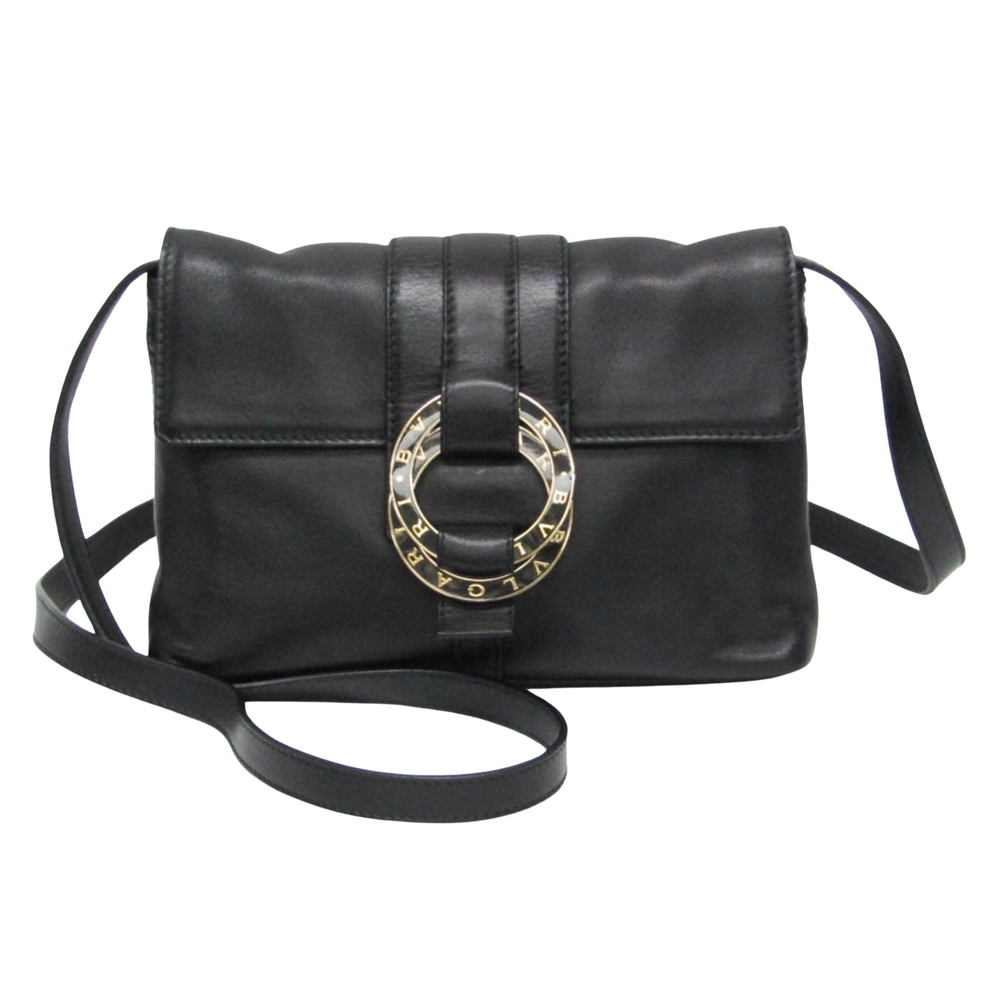 Bulgari Black Leather Shopper Bag (Pre-Owned)