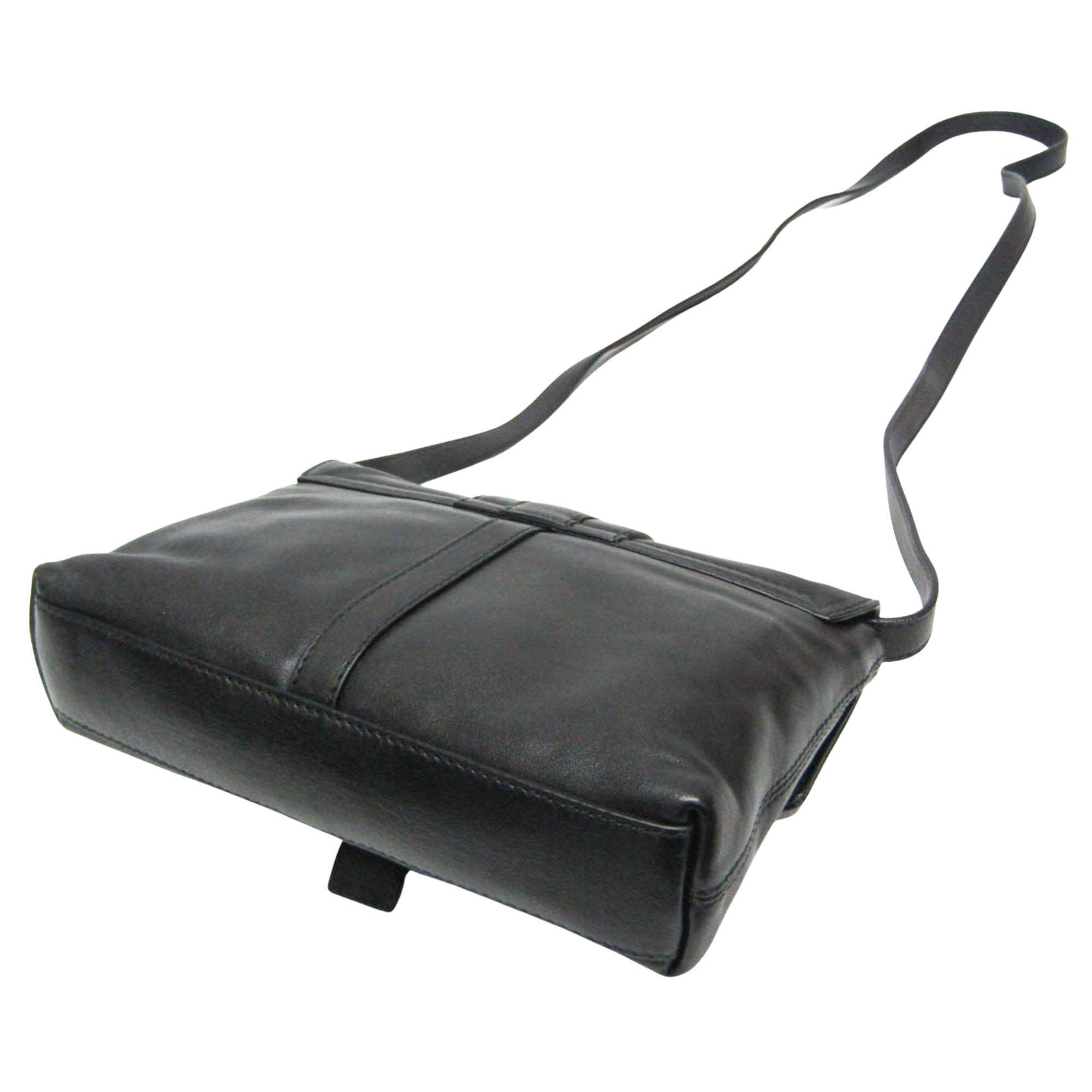 Bulgari Black Leather Shopper Bag (Pre-Owned)