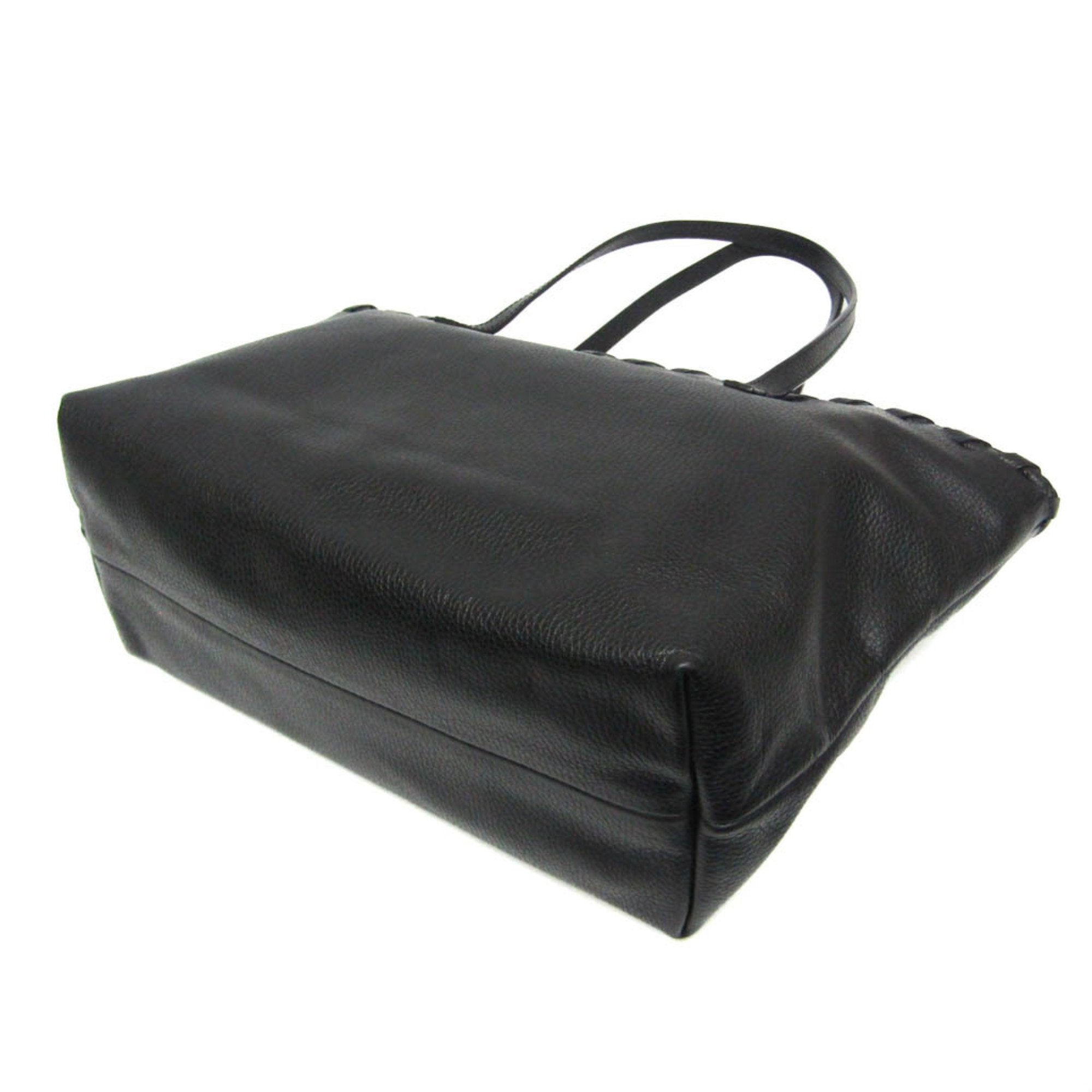 Gucci Black Leather Tote Bag (Pre-Owned)