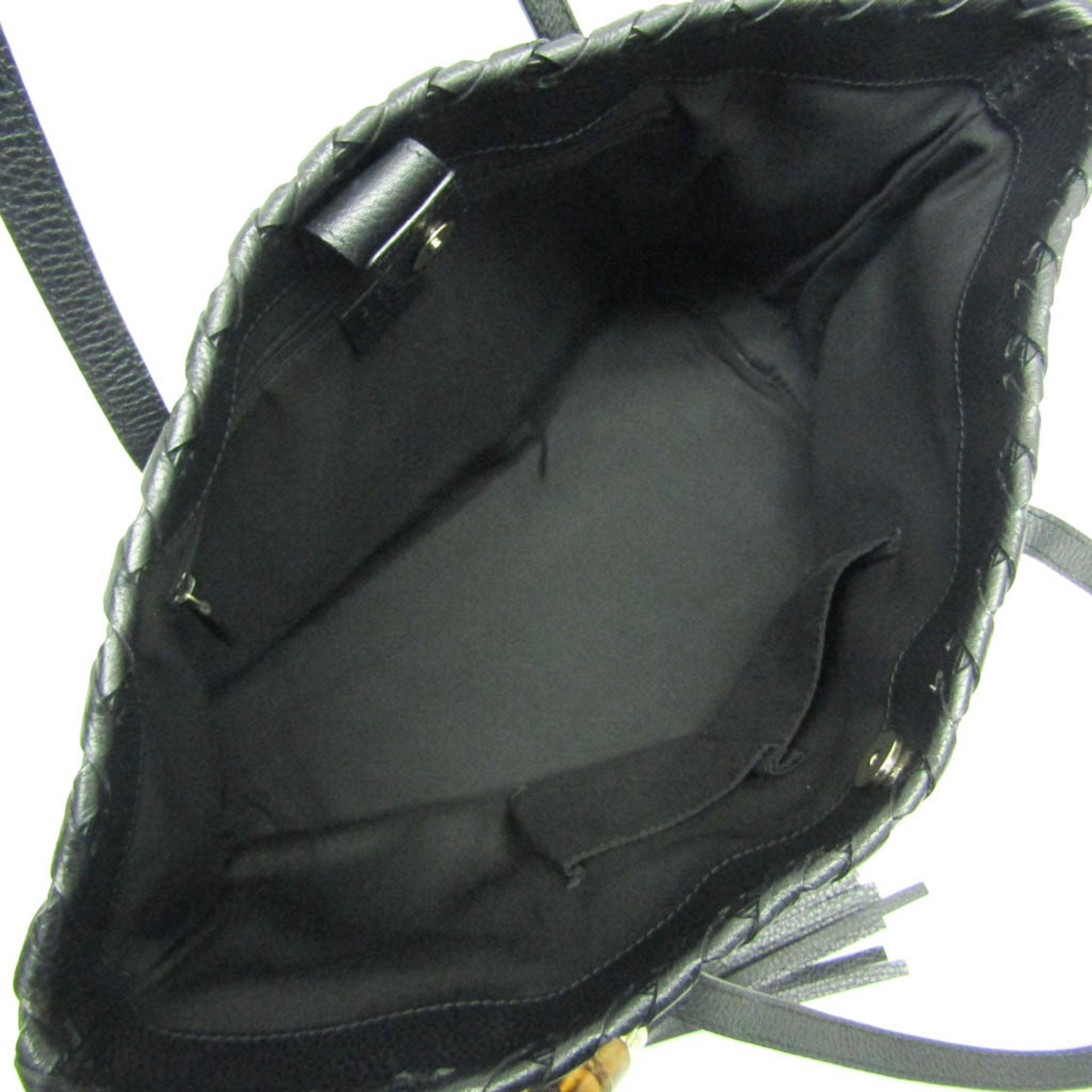Gucci Black Leather Tote Bag (Pre-Owned)