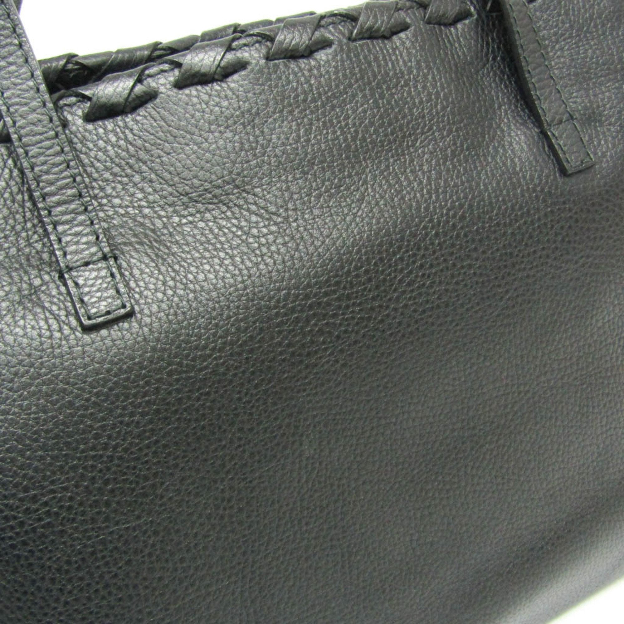 Gucci Black Leather Tote Bag (Pre-Owned)