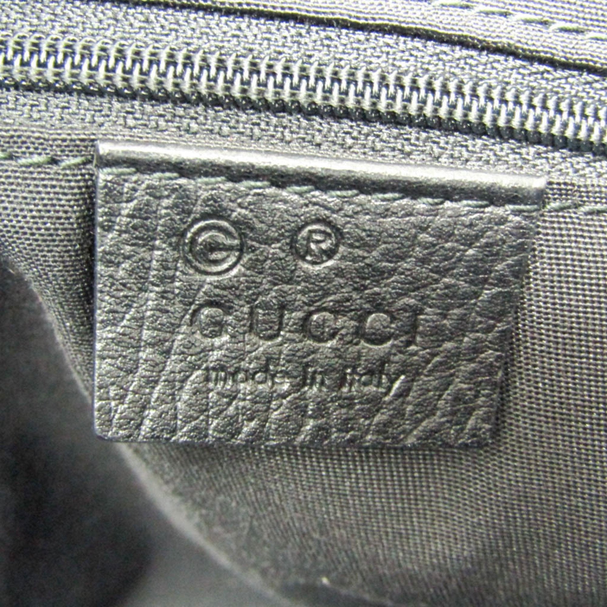 Gucci Black Leather Tote Bag (Pre-Owned)