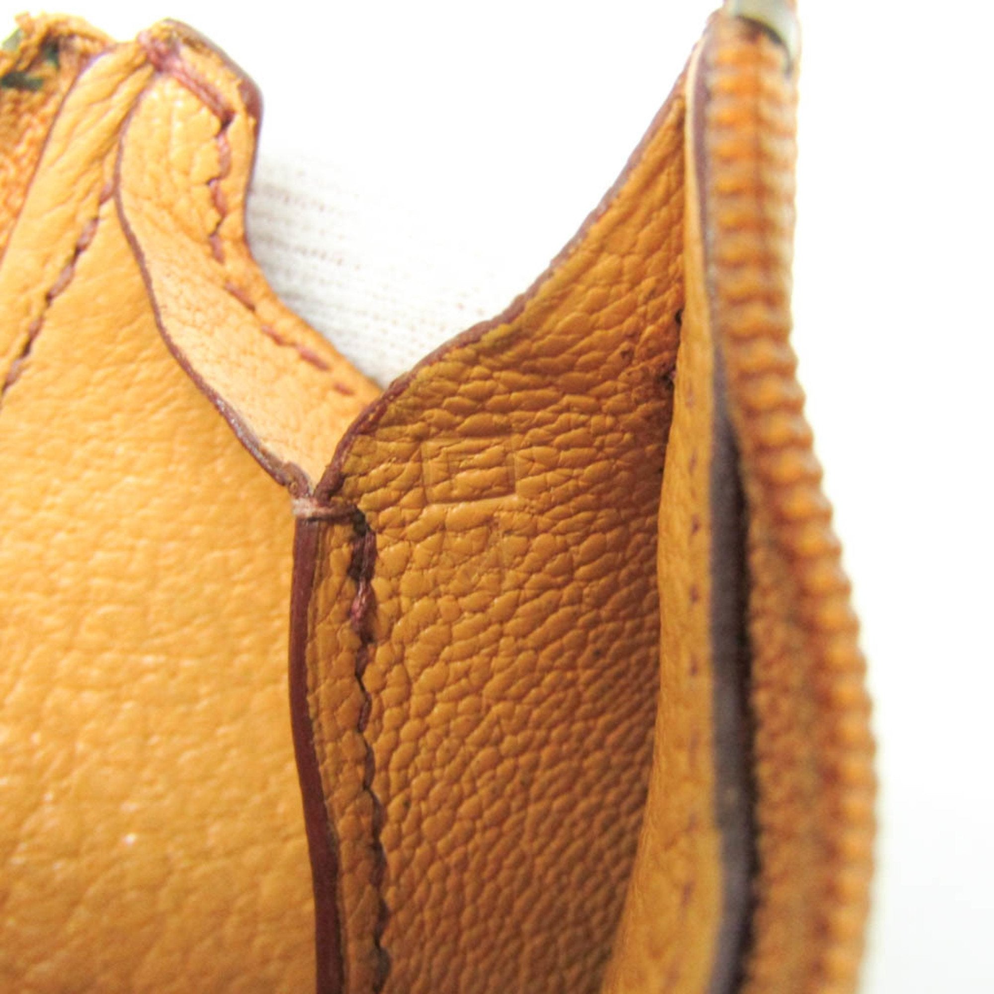 Hermès Orange Leather Wallet (Pre-Owned)