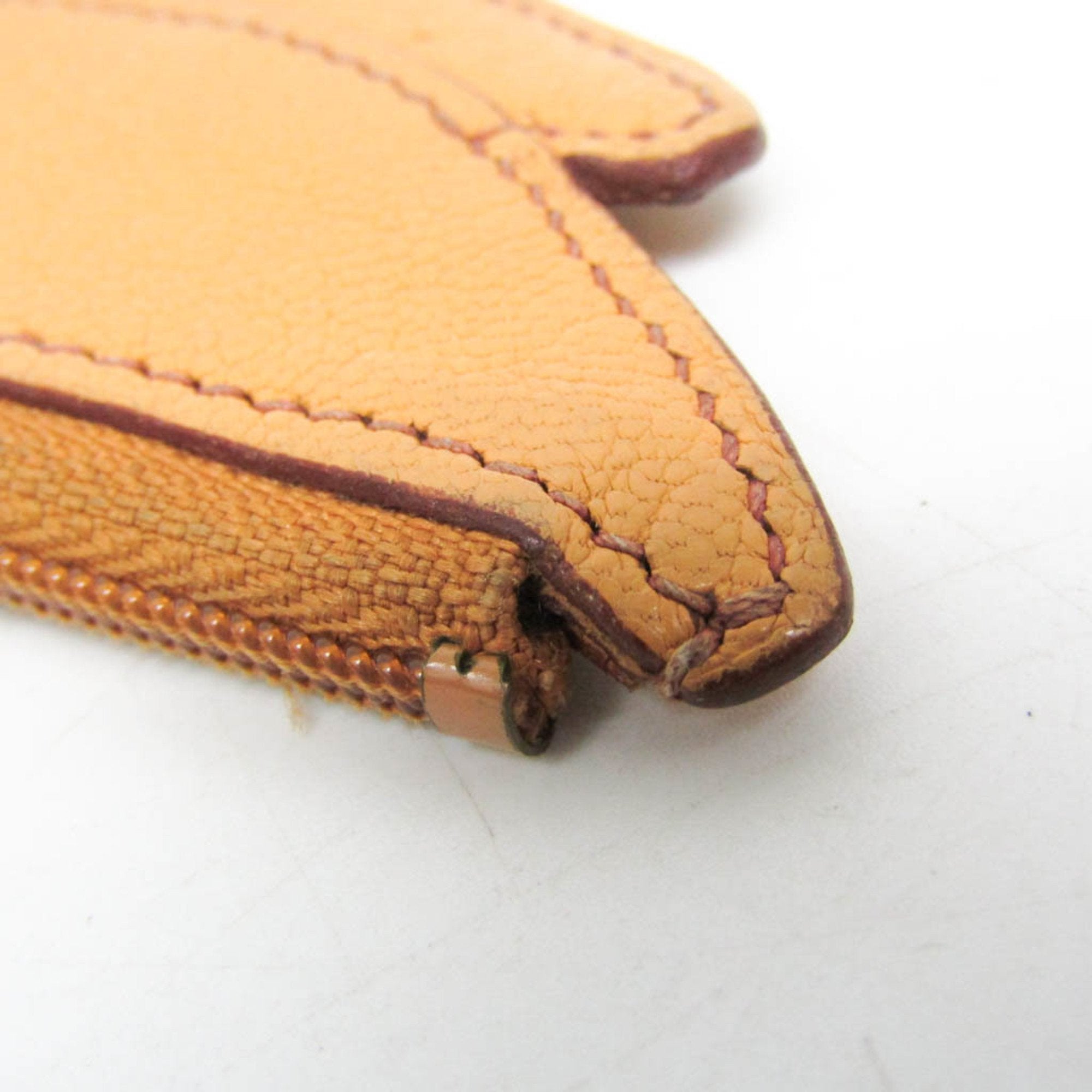 Hermès Orange Leather Wallet (Pre-Owned)